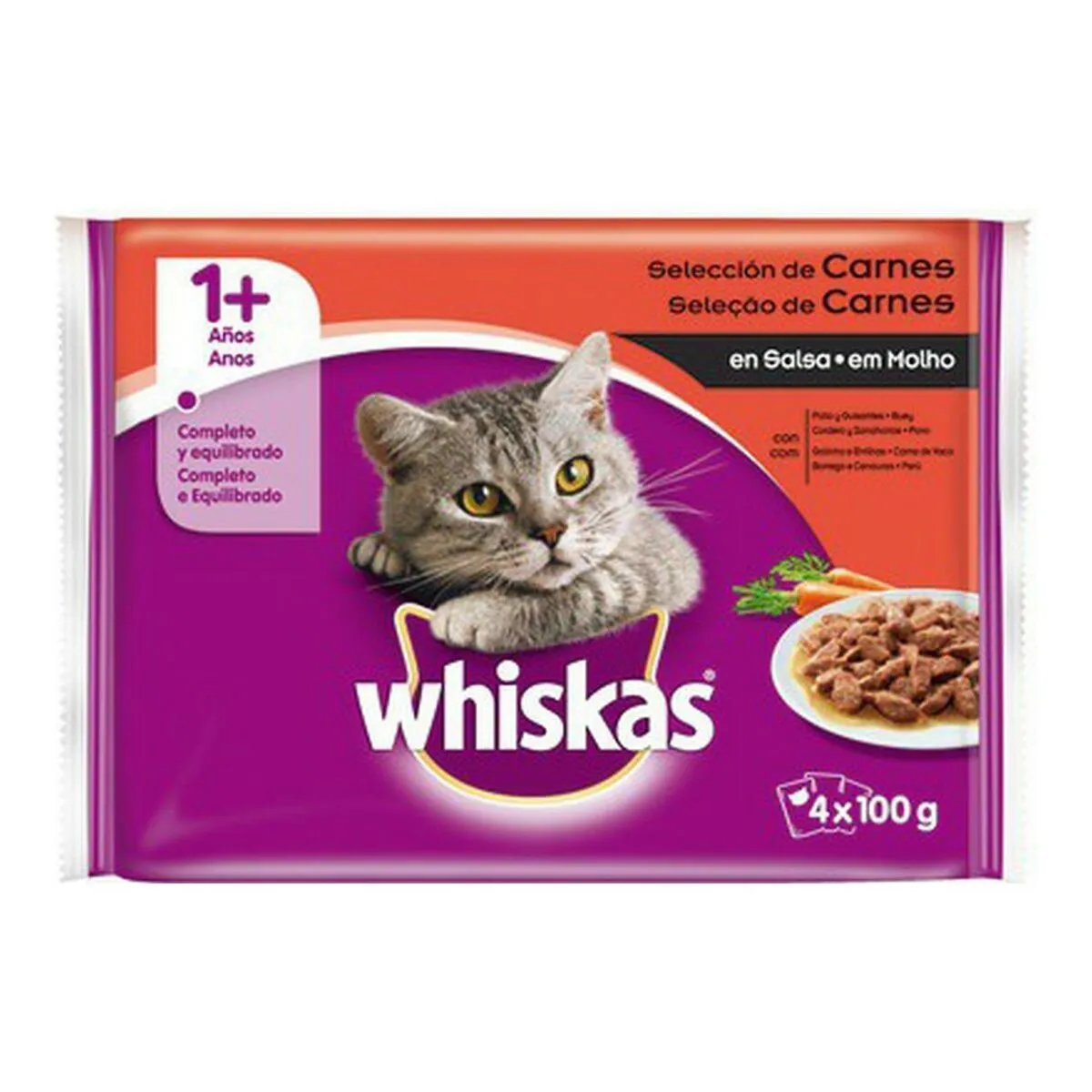 Cibo per gatti Whiskas C-72245 (4 x 100 g)