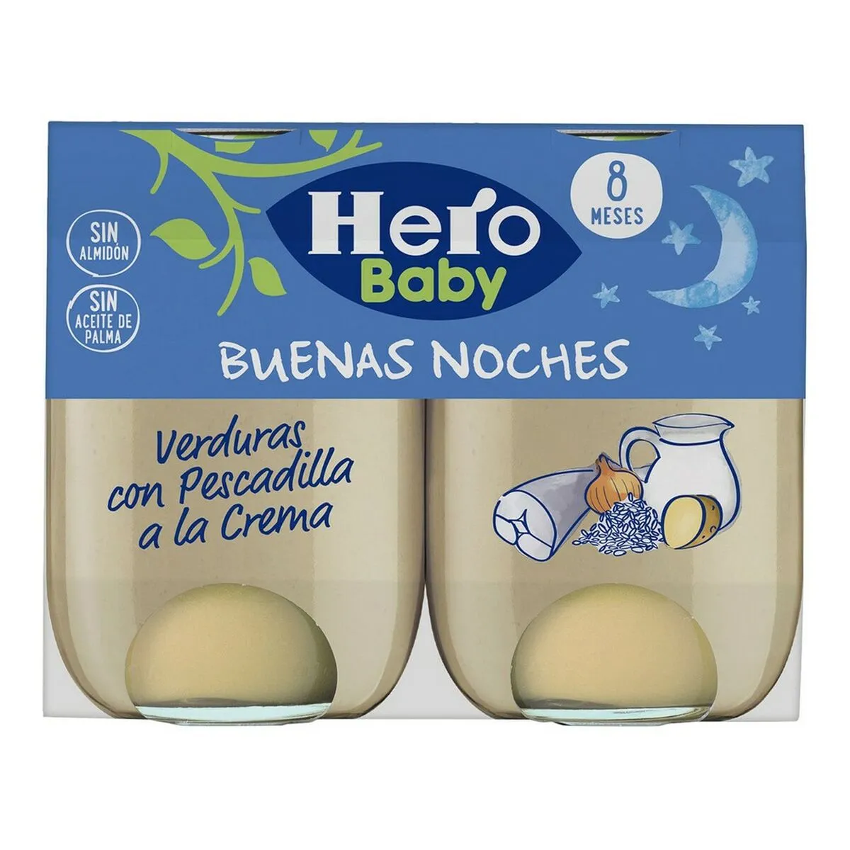 Omogeneizzato Hero Buenas Noches Verdure Nasello (2 x 190 gr)