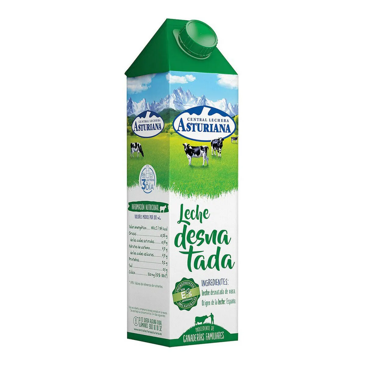 Latte scremato Central Lechera Asturiana (1 L)