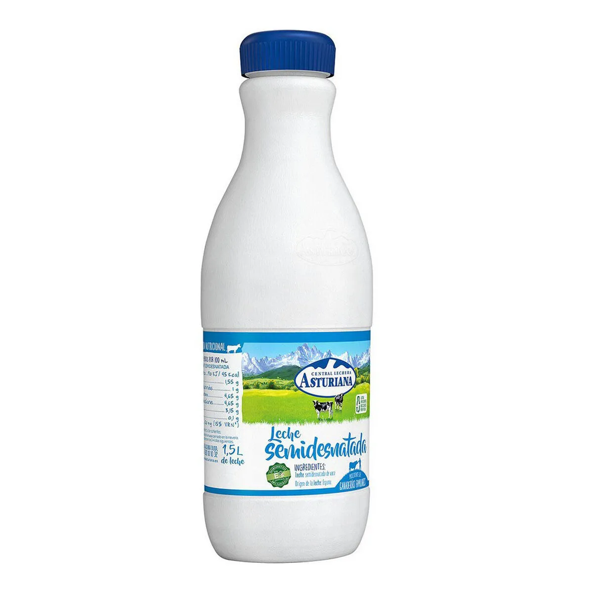 Latte parzialmente scremato Central Lechera Asturiana (1,5 L)