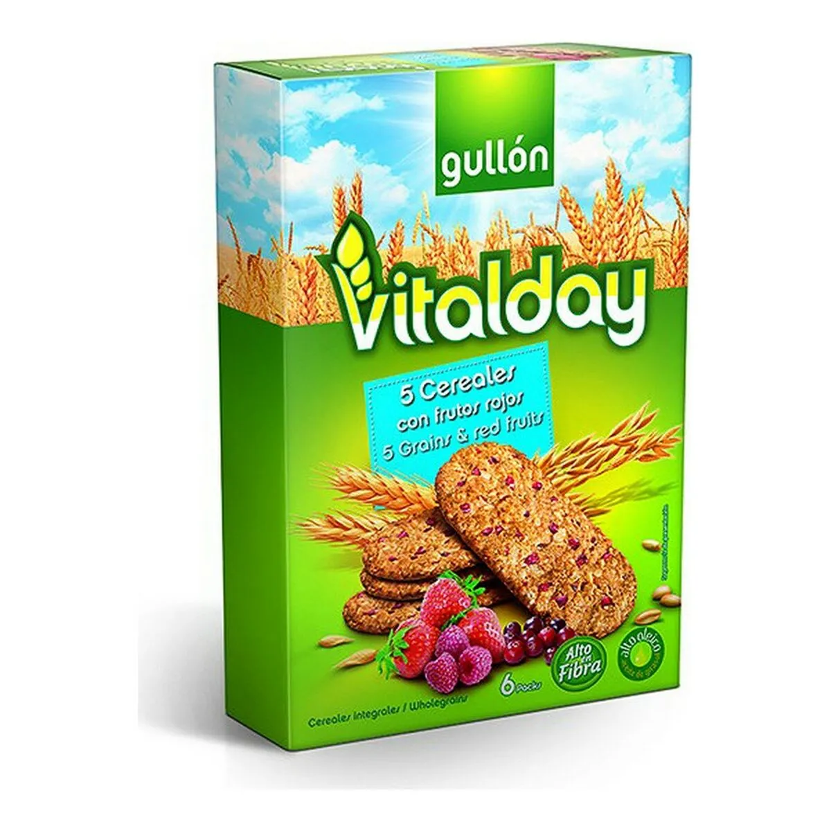 Biscotti Gullón Vitalday Frutti rossi (240 g)