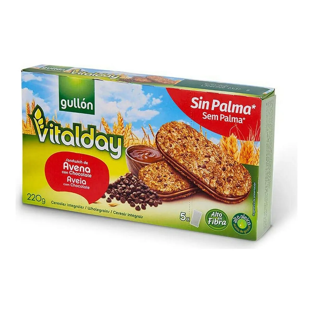 Biscotti Gullón Vitalday Sandwich Nocciole (220 g)