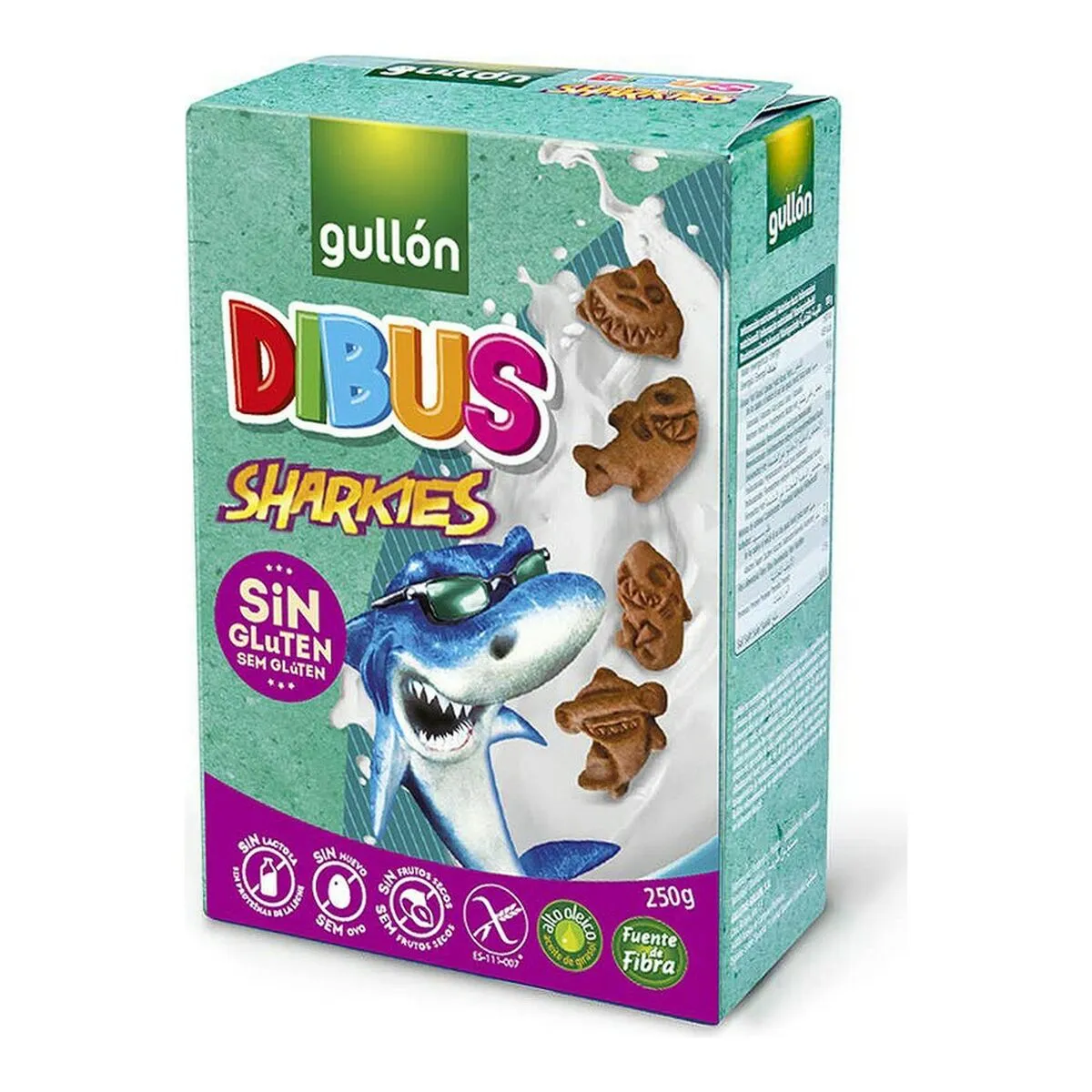 Biscotti Gullón Dibus Sharkies Cioccolato (250 g)