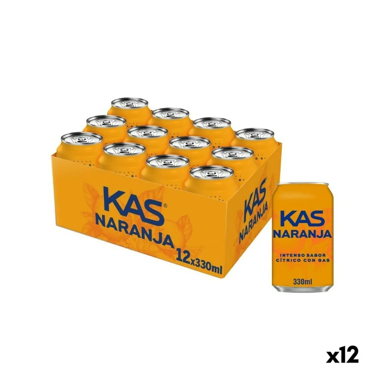 Bevanda Rinfrescante Kas 33 cl Arancio (Pack 12 uds)