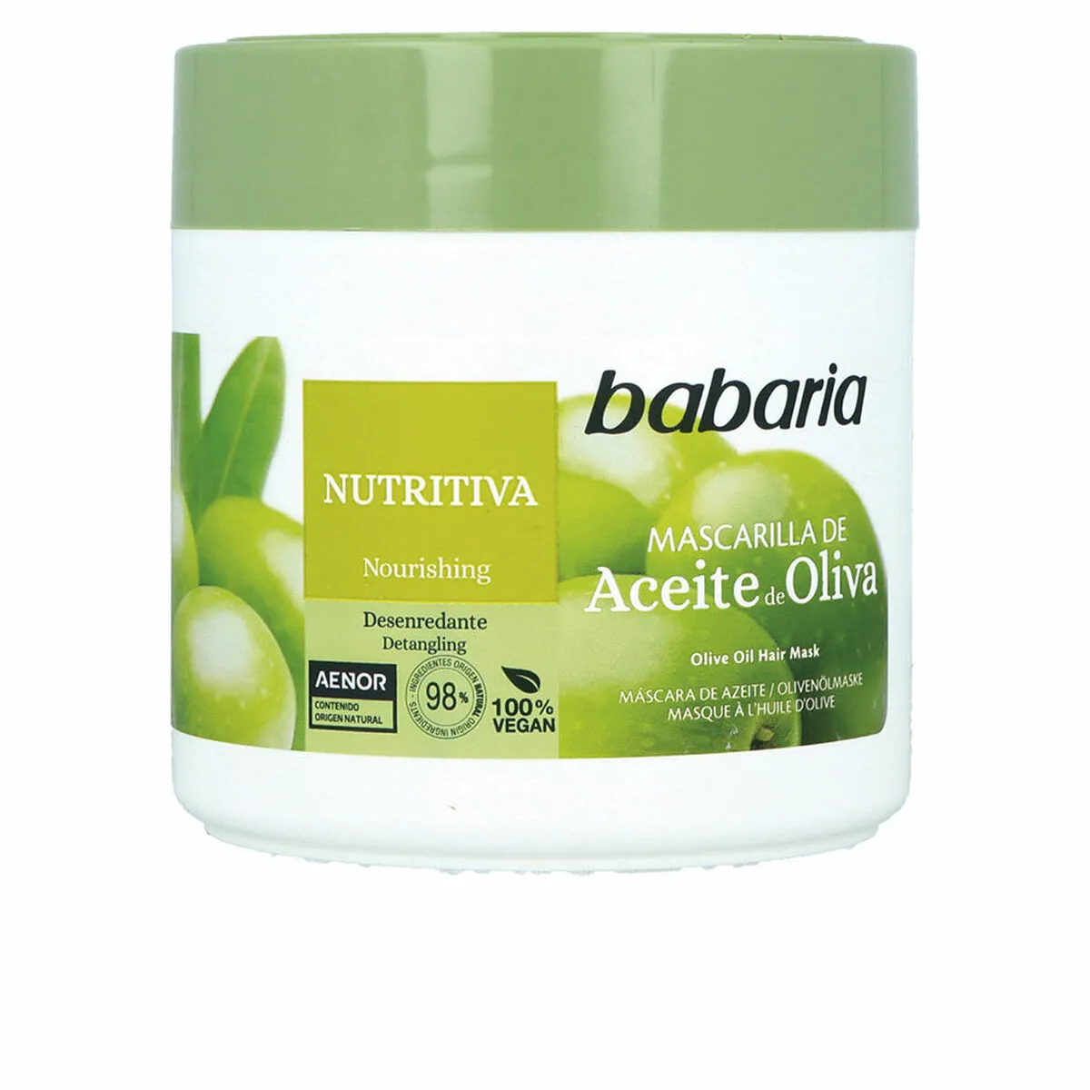 Maschera per Capelli Babaria   Olio d'Oliva 400 ml