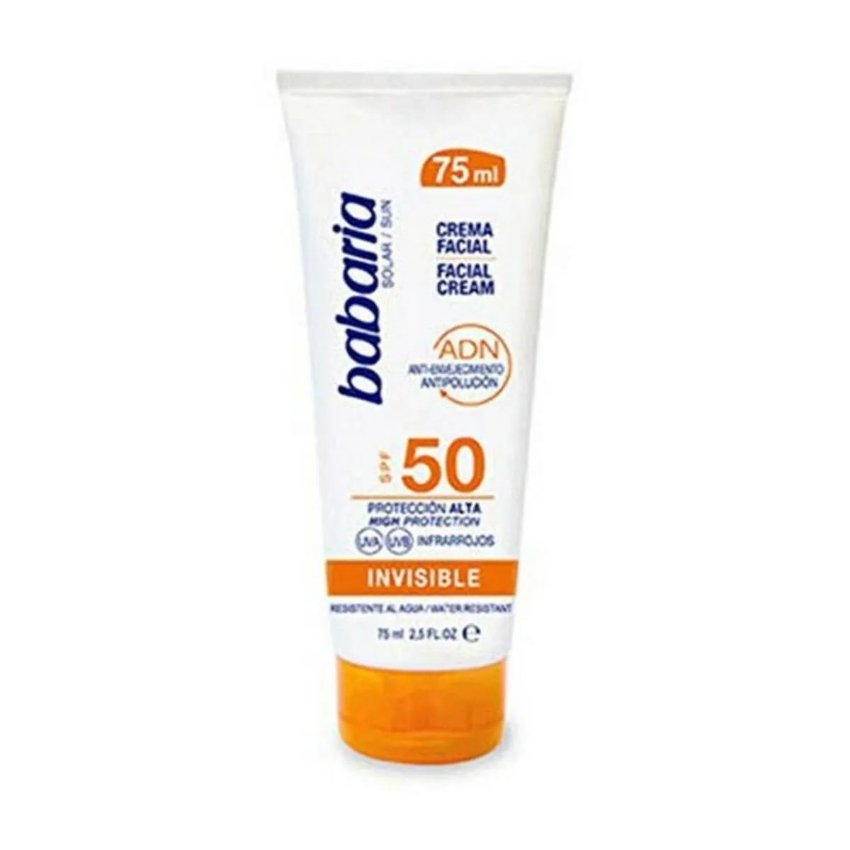 Protezione Solare Viso SOLAR ADN INVISIBLE Babaria Solar Adn Invisible Spf 50 (75 ml) 75 ml Spf 50