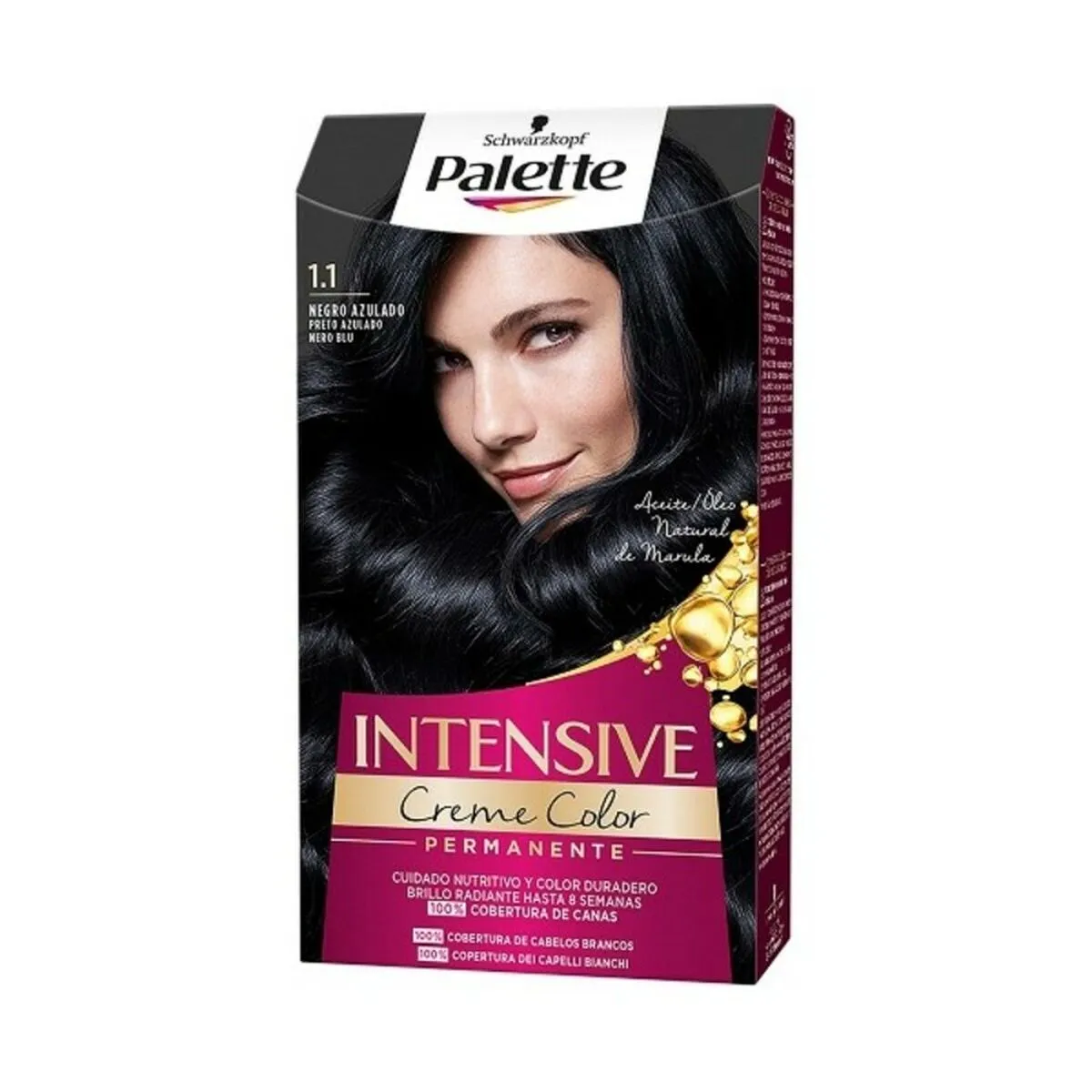 Tintura Permanente Palette Schwarzkopf Nero-Blu N 1,1