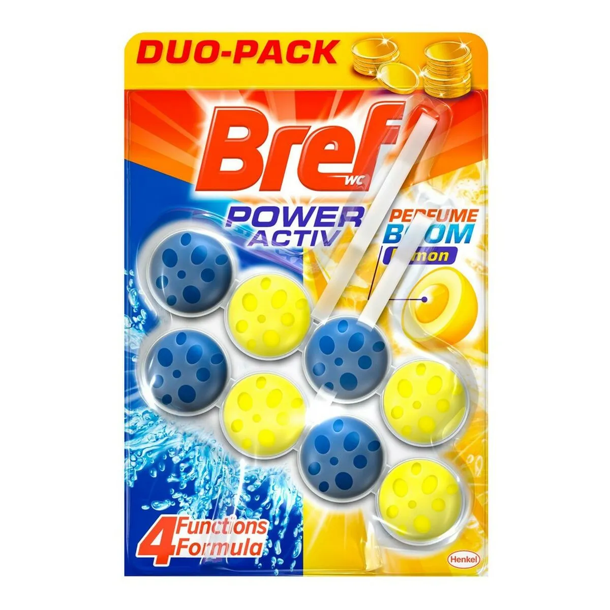 Detergente WC Bref Power Activ Limone (2 uds)