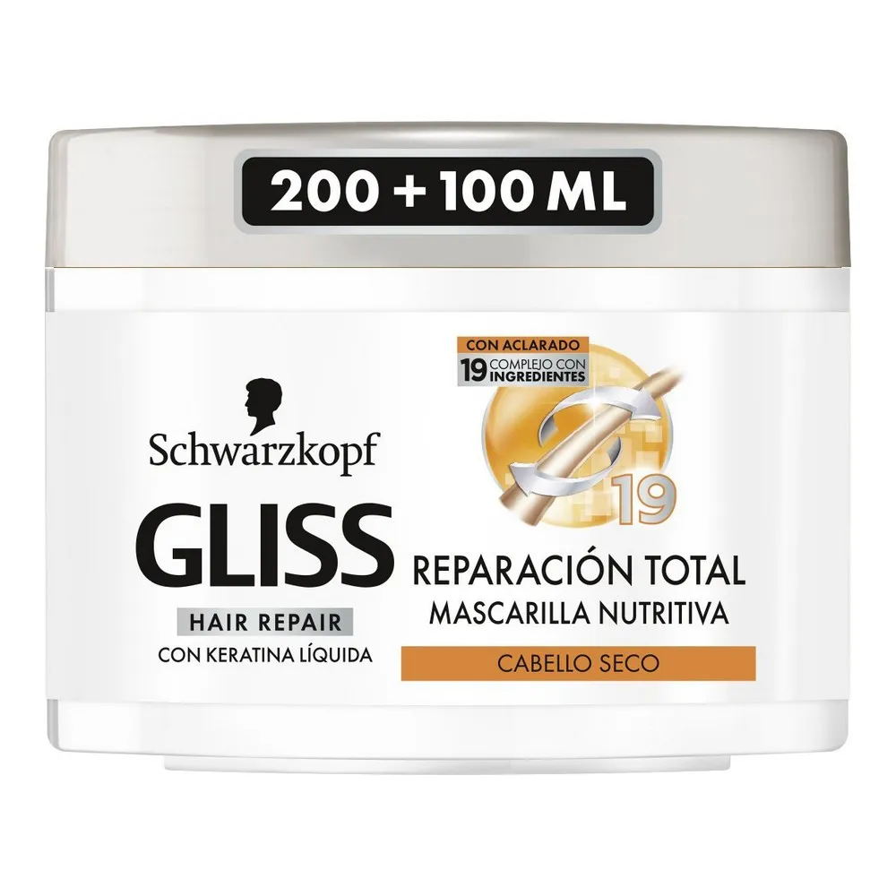 Maschera per Capelli Gliss Reparador Total Schwarzkopf 300 ml (300 ml)