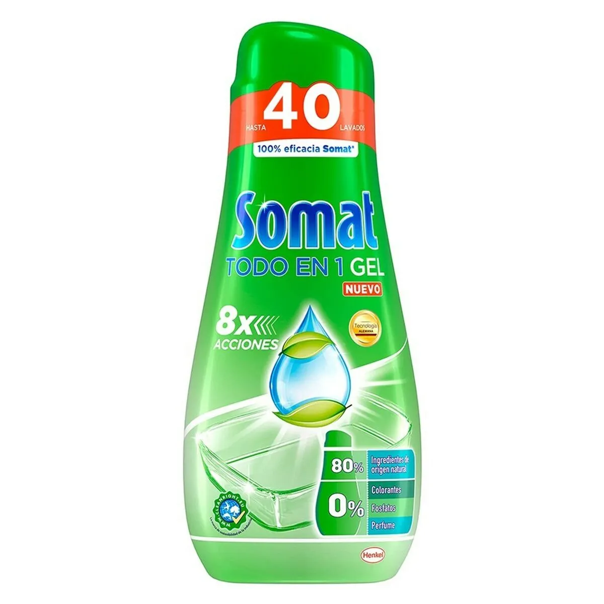 Detersivo Liquido per Stoviglie Somat Verde