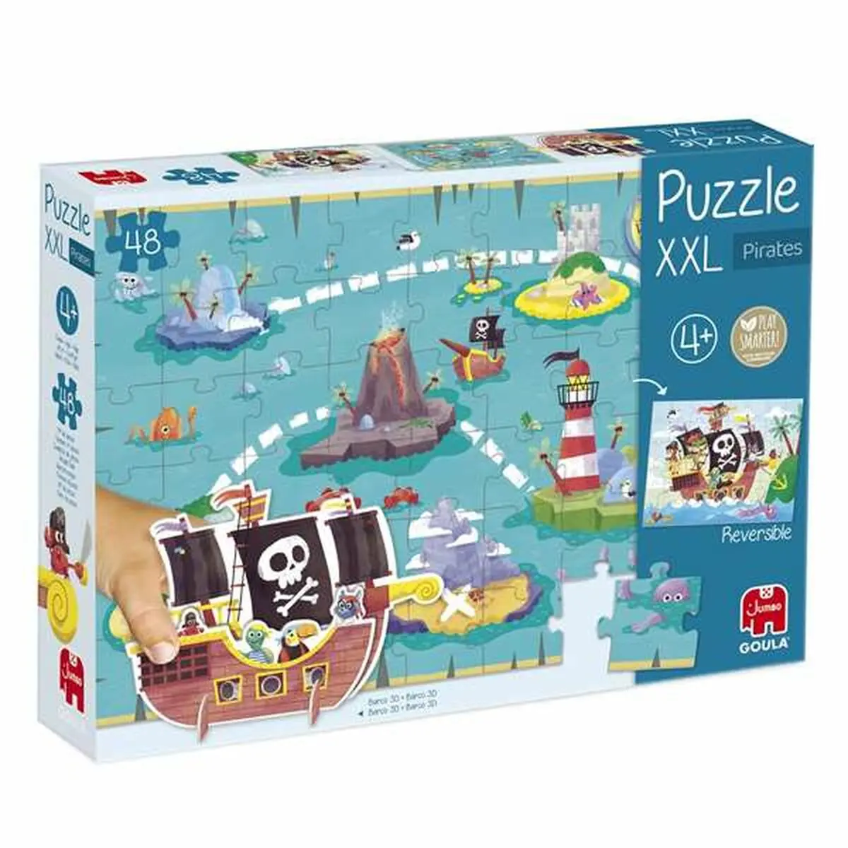 Puzzle per Bambini Diset XXL Nave Pirata 48 Pezzi