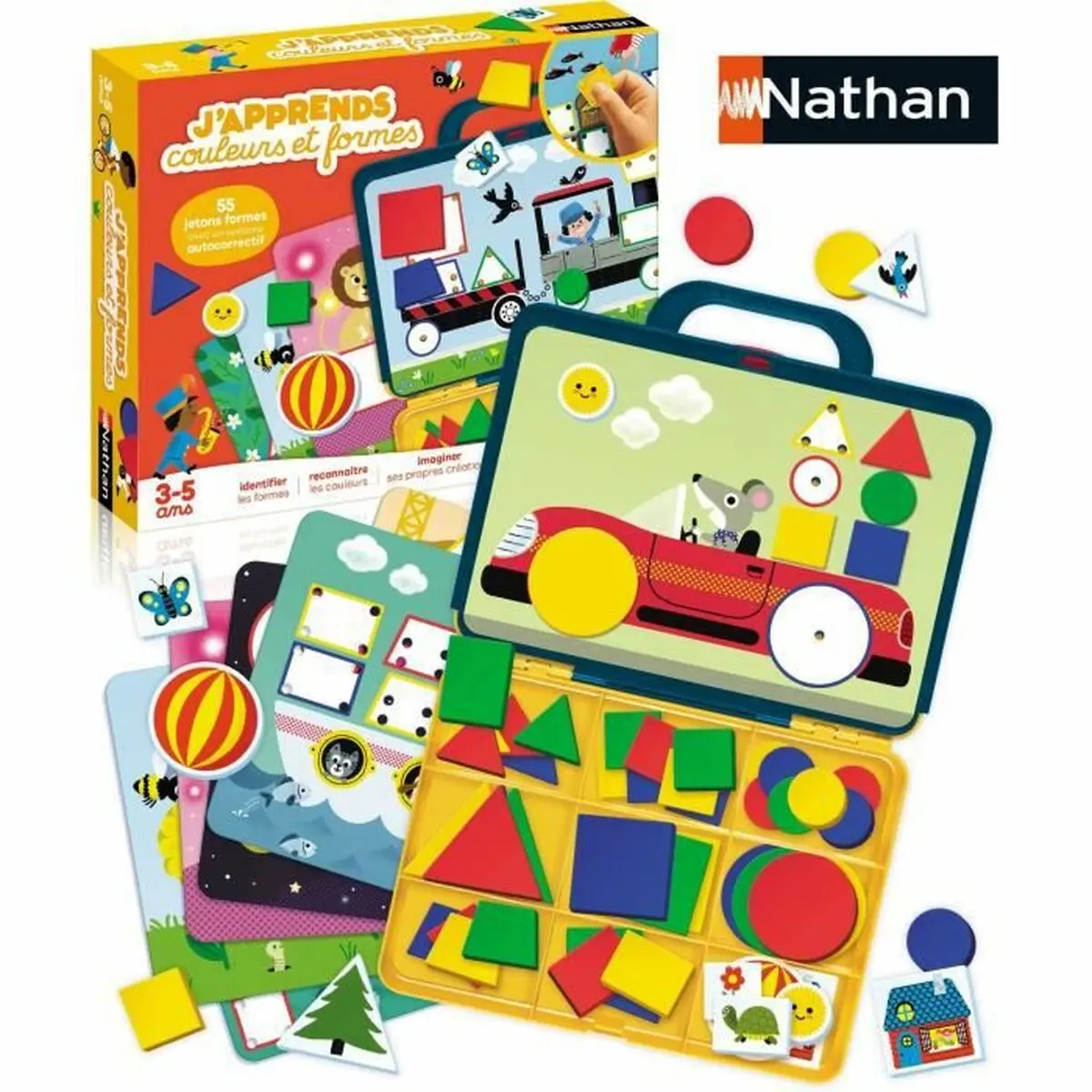 Gioco da Tavolo Nathan I am learning Colors And Shapes (FR)