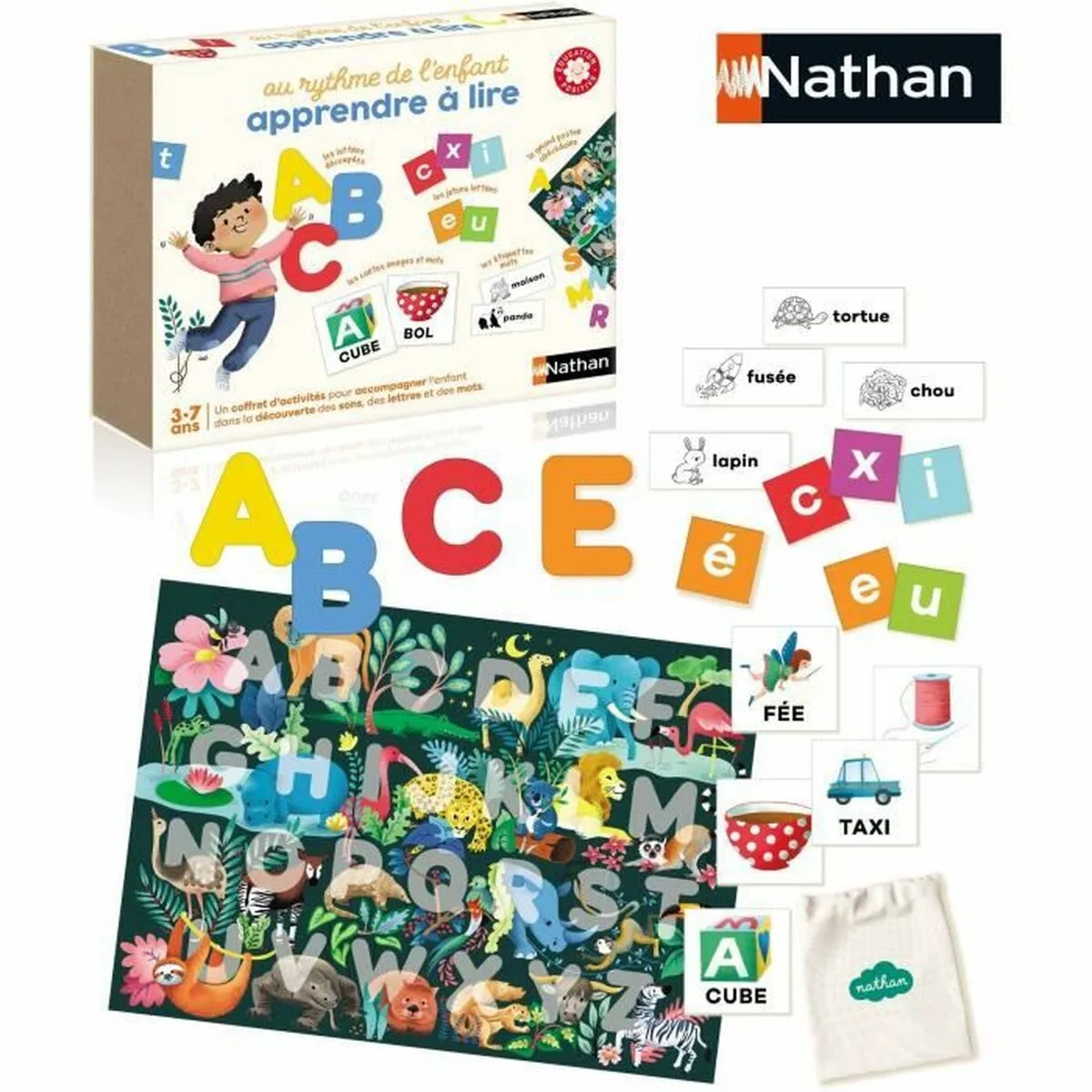 Gioco da Tavolo Nathan Au Rhythm De L'Enfant: Learning To Read (FR)