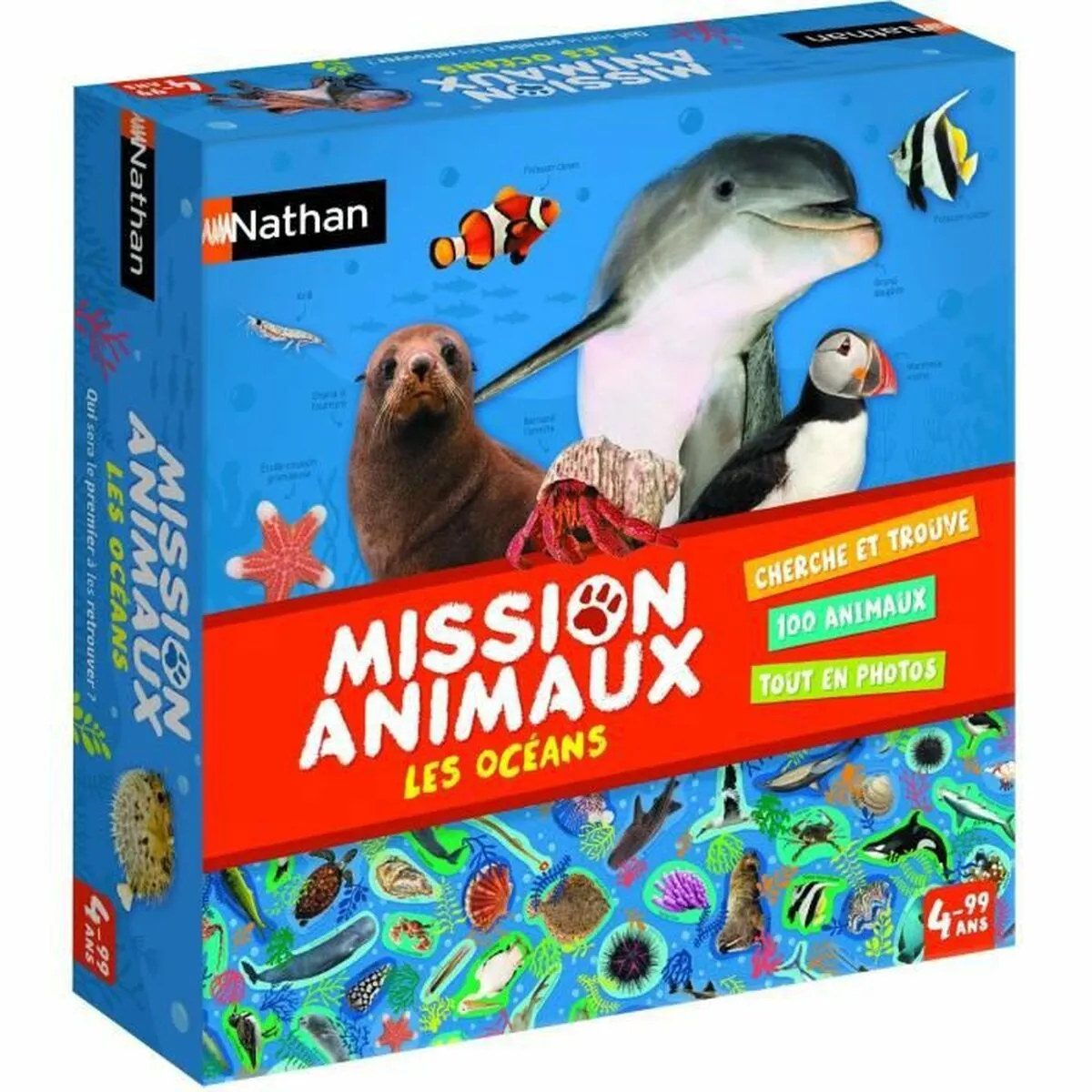 Gioco da Tavolo Nathan Mission Animals Oceans (FR)