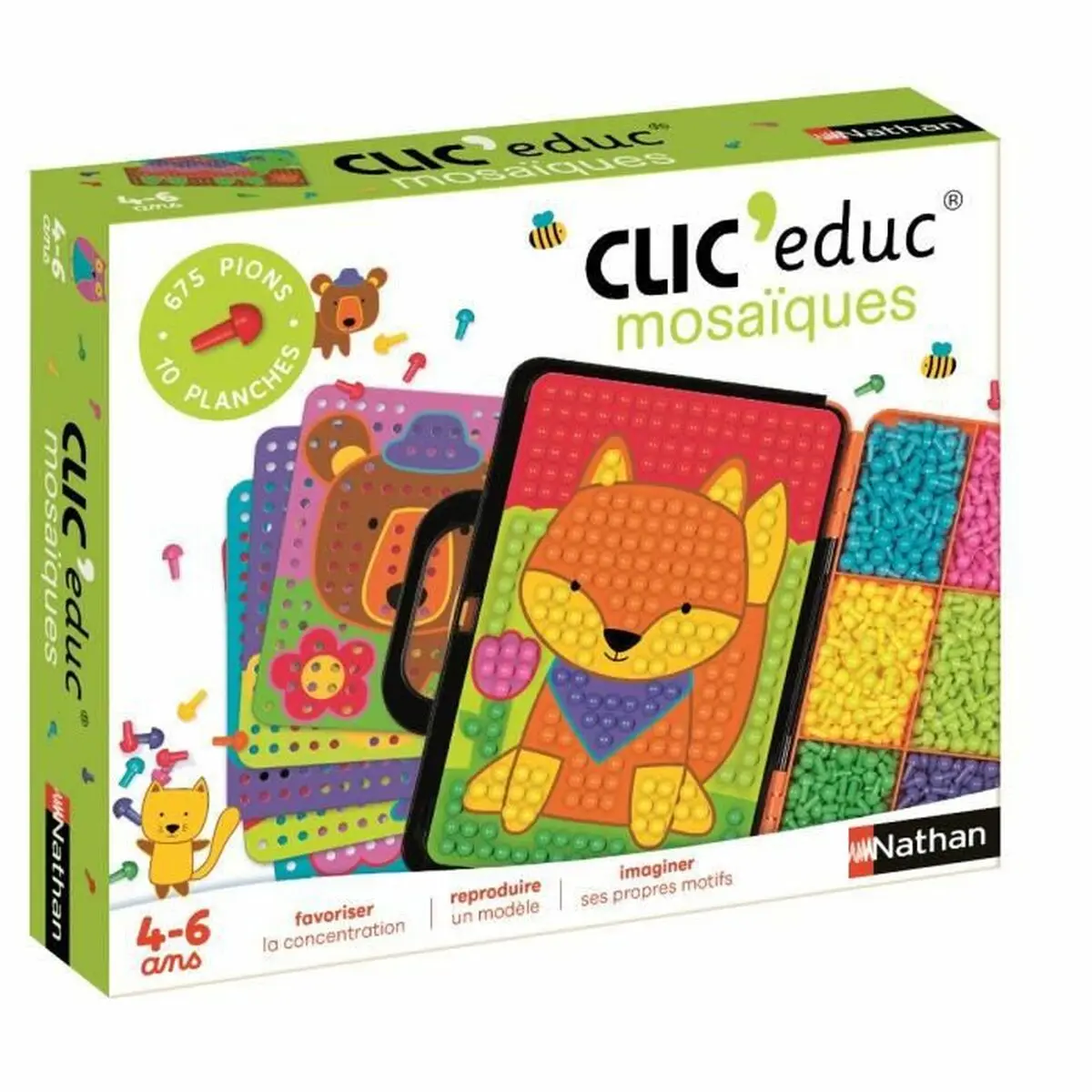 Gioco da Tavolo Nathan Clic'Educ - Mosaiques (FR)