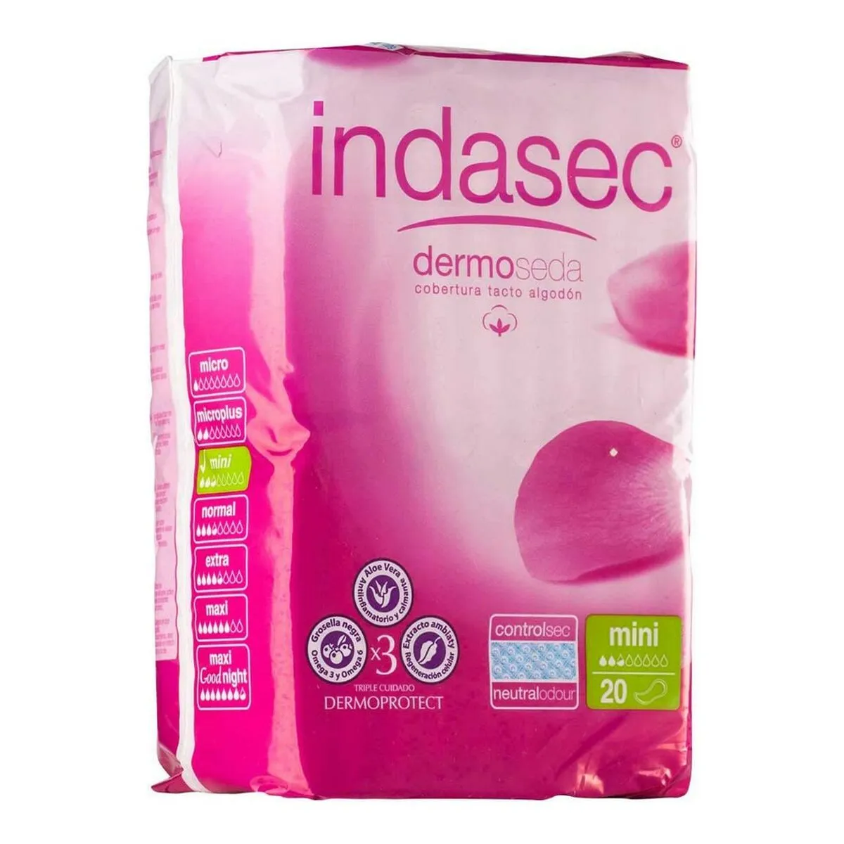 Assorbenti Normali Indasec Dermoseda Mini (20 uds)