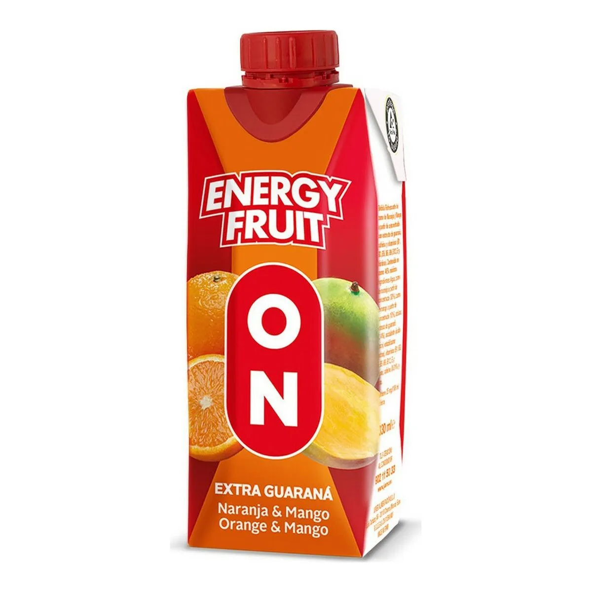 Nettare Juver Energy Fruit Arancio Mango (330 ml)