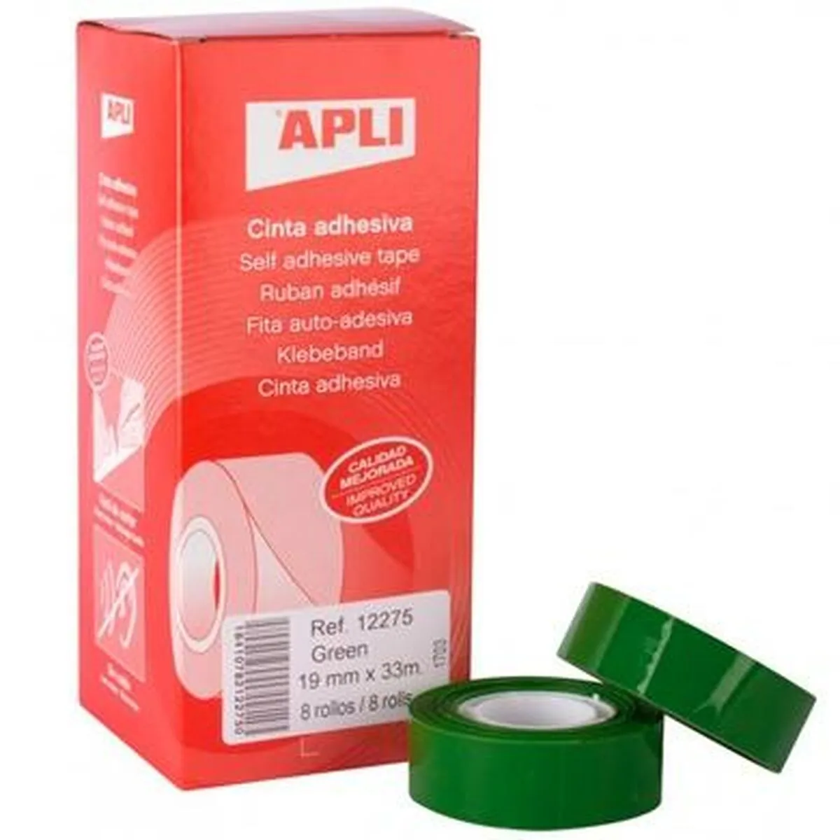 Nastro Adesivo Apli Verde 8 Pezzi 19 x 33 mm