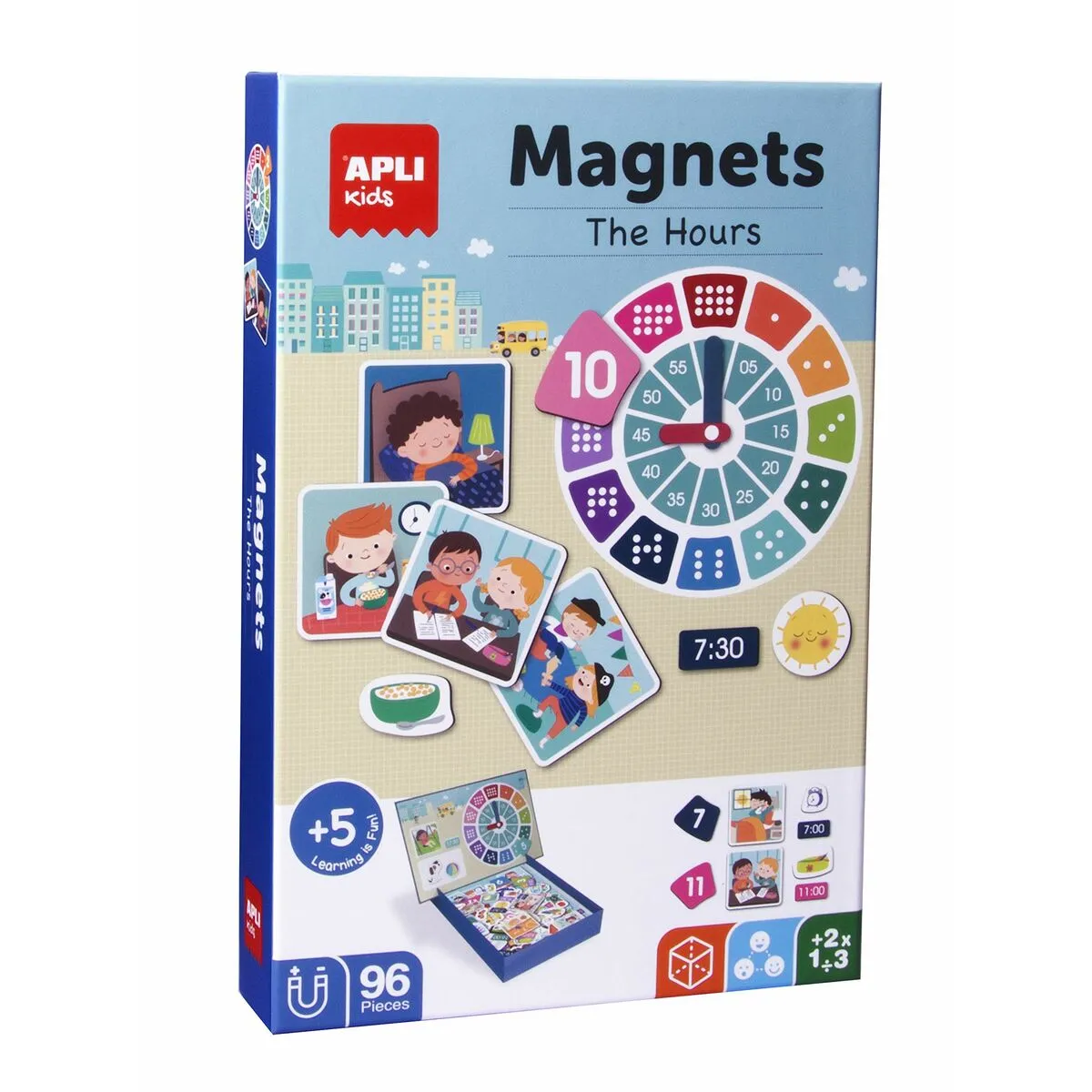 Gioco Magnetico Apli The Hours Multicolore