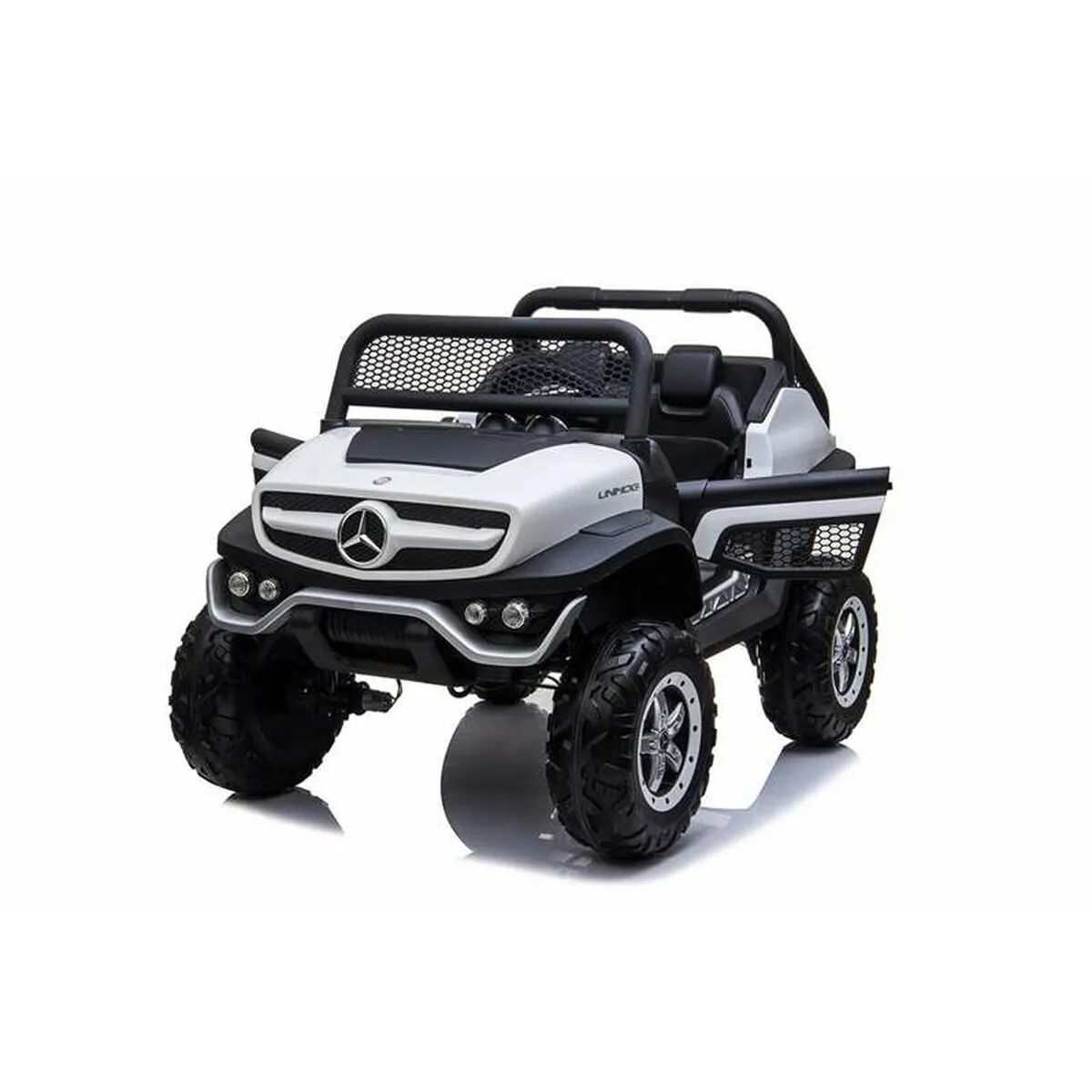 Macchina Elettrica per Bambini Mercedes Benz Unimog Bianco 12 V