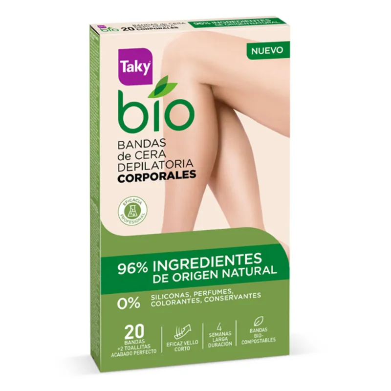 Strisce Depilatorie Corpo Bio Natural Taky (20 uds)