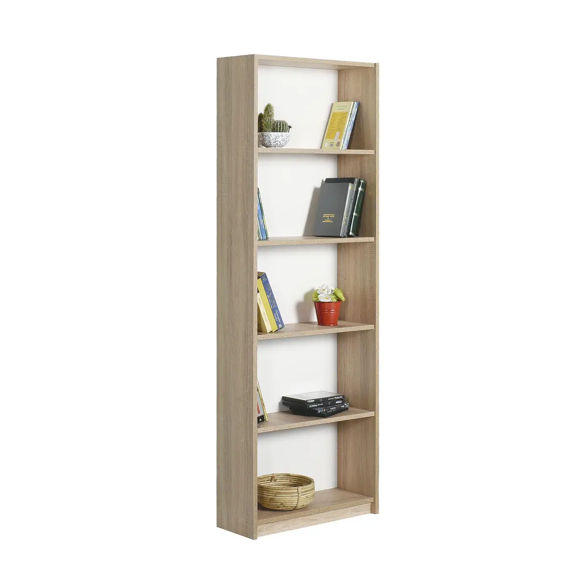 Libreria Alexandra House Living Marrone Legno MDP 58 x 169 x 22 cm 5 Mensole