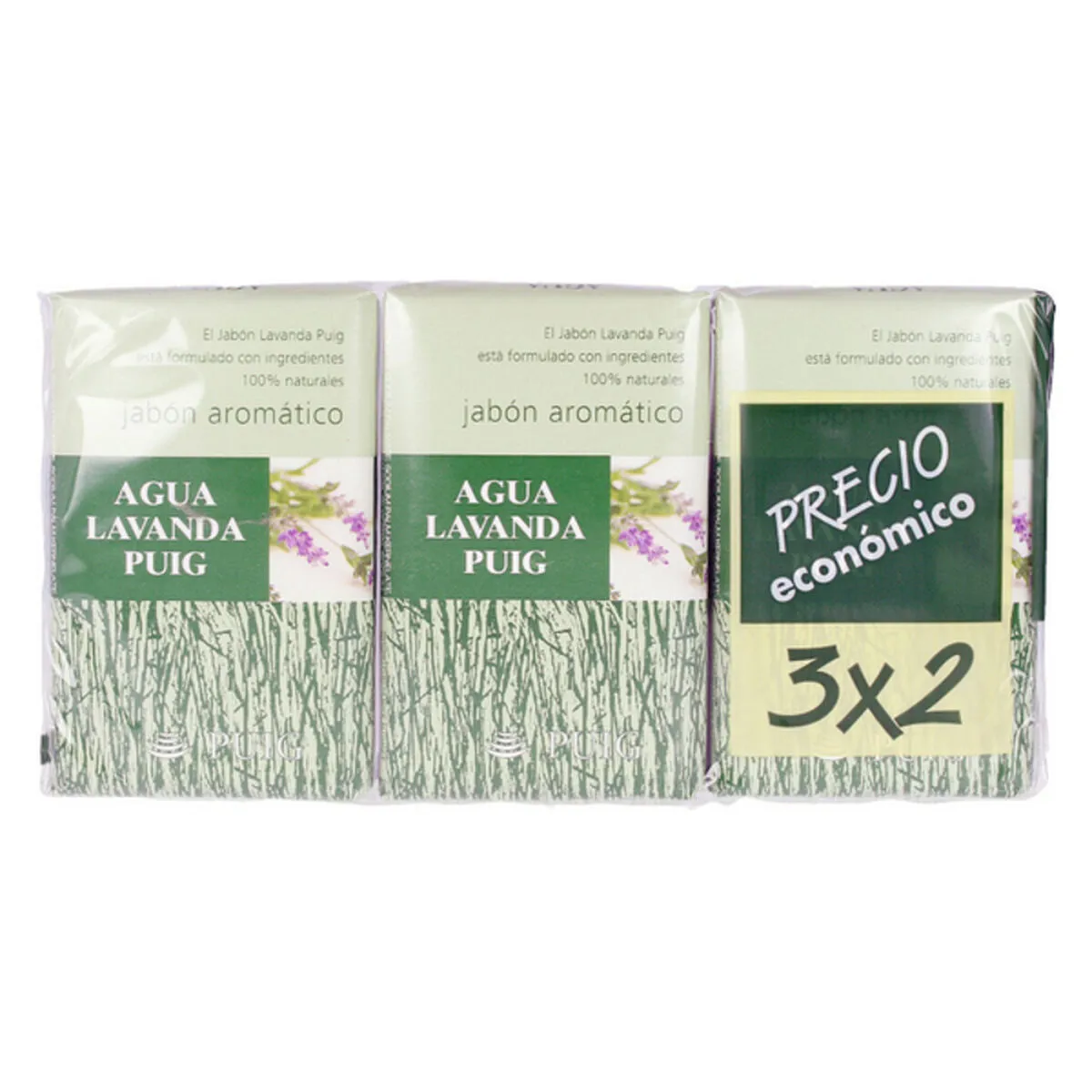 Sapone per le Mani Agua Lavanda Puig Agua Lavanda (3 pcs)