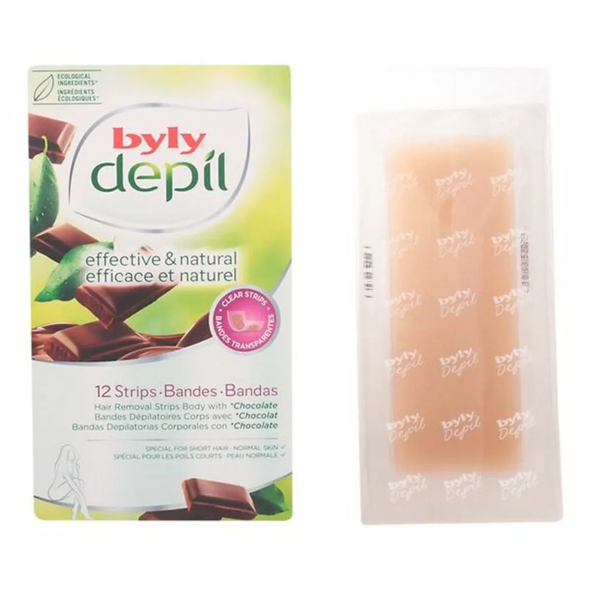 Strisce Depilatorie Corpo Byly Depil Chocolate (12 uds)