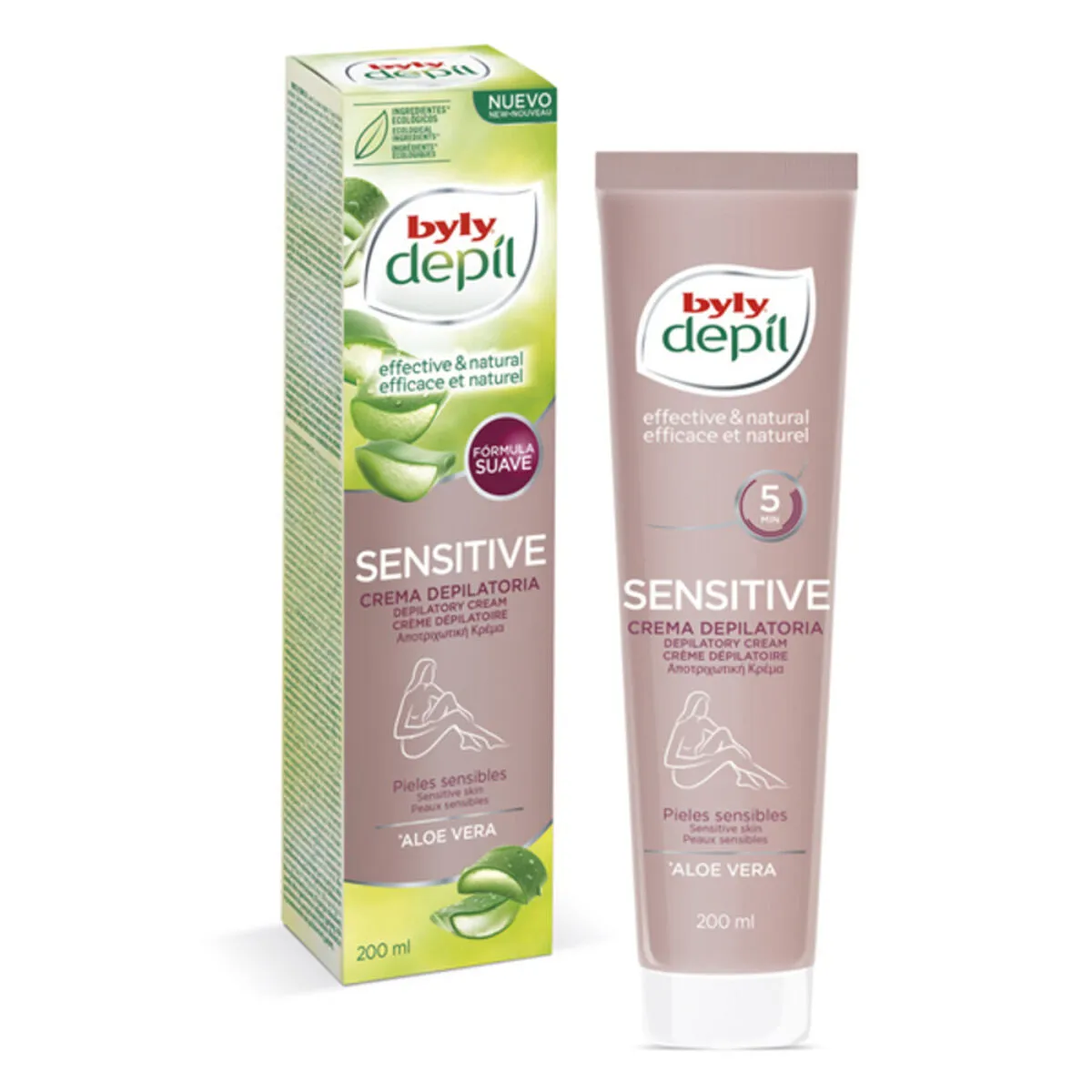 Crema Depilatoria Corpo DEPIL SENSITIVE Byly (200 ml)