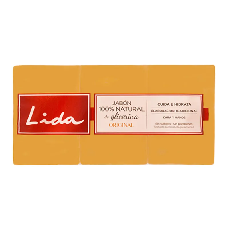 Saponetta alla Glicerina Naturale Lida (3 pcs)