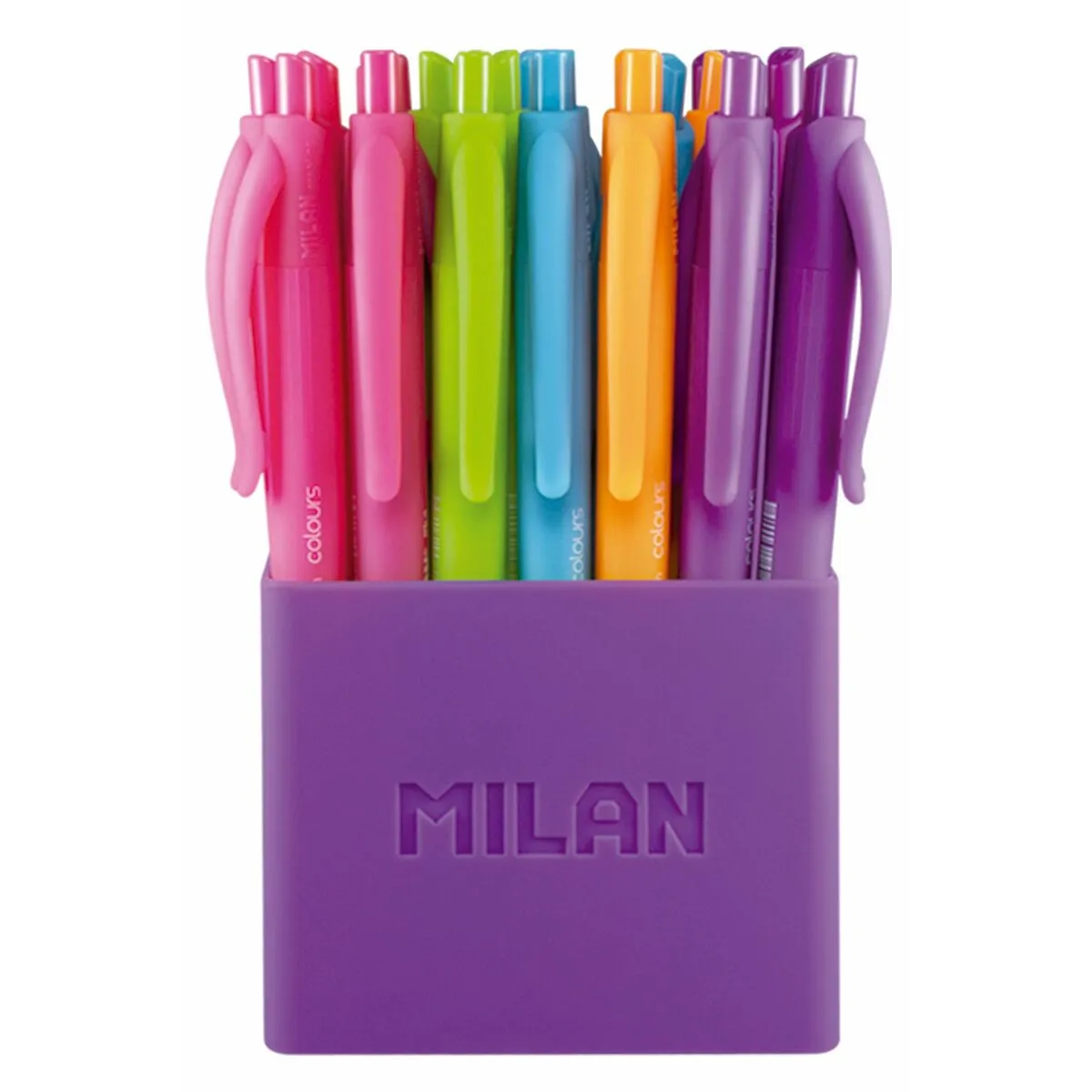 Set di Penne Milan P1 Touch Multicolore 1 mm (24 Pezzi)