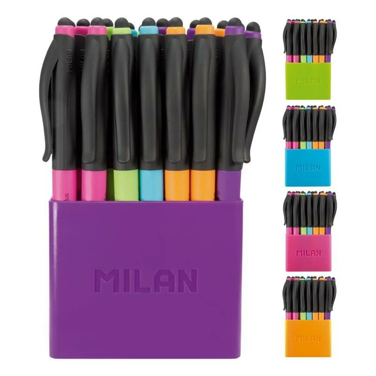 Set di Penne Milan P1 Stylus Colours 24 Pezzi 1 mm (24 Pezzi)