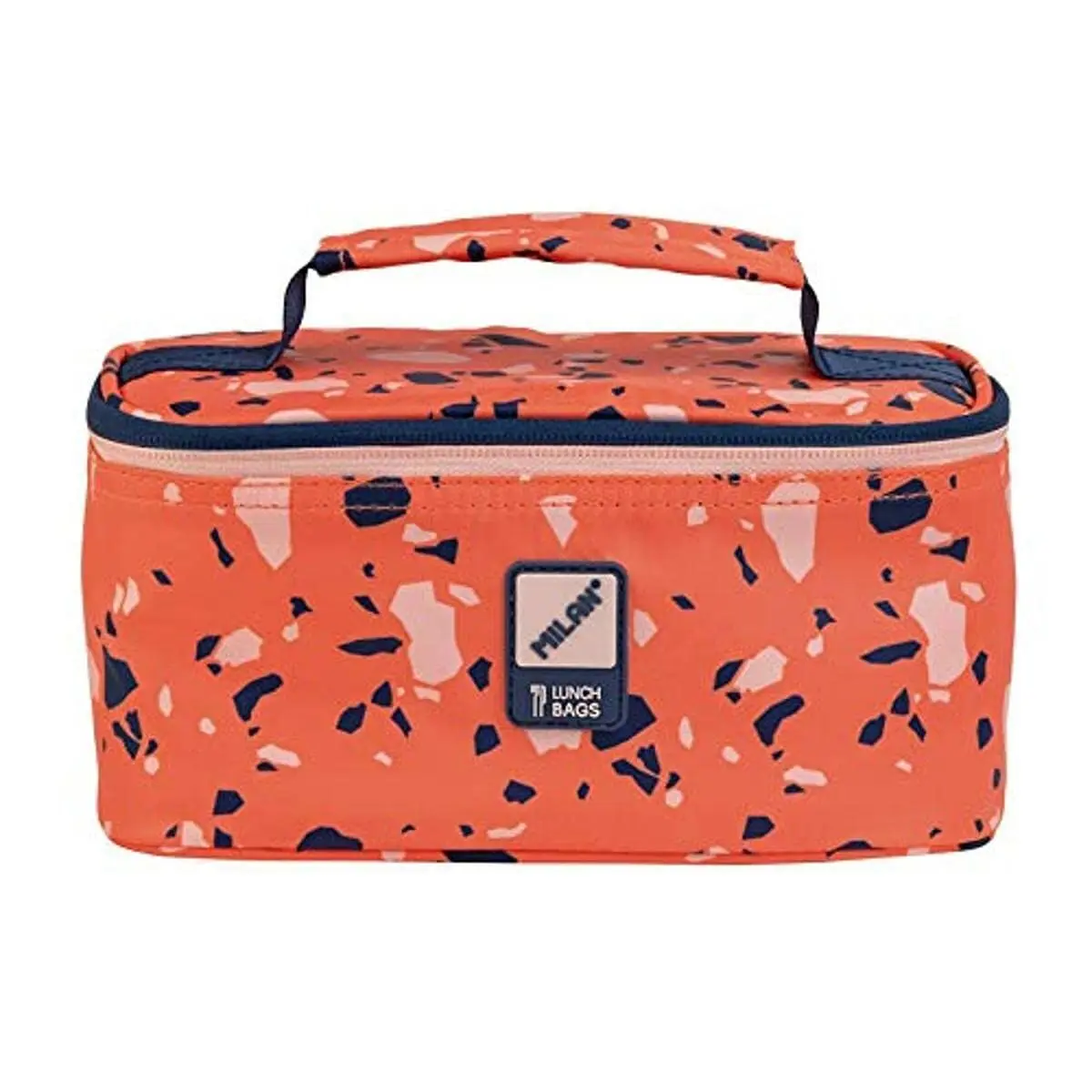 Borsa Termica Milan Terrazzo II Piccolo 1,5 L Porta Panino Arancio Poliestere Riciclato 22 x 12,5 x 12 cm