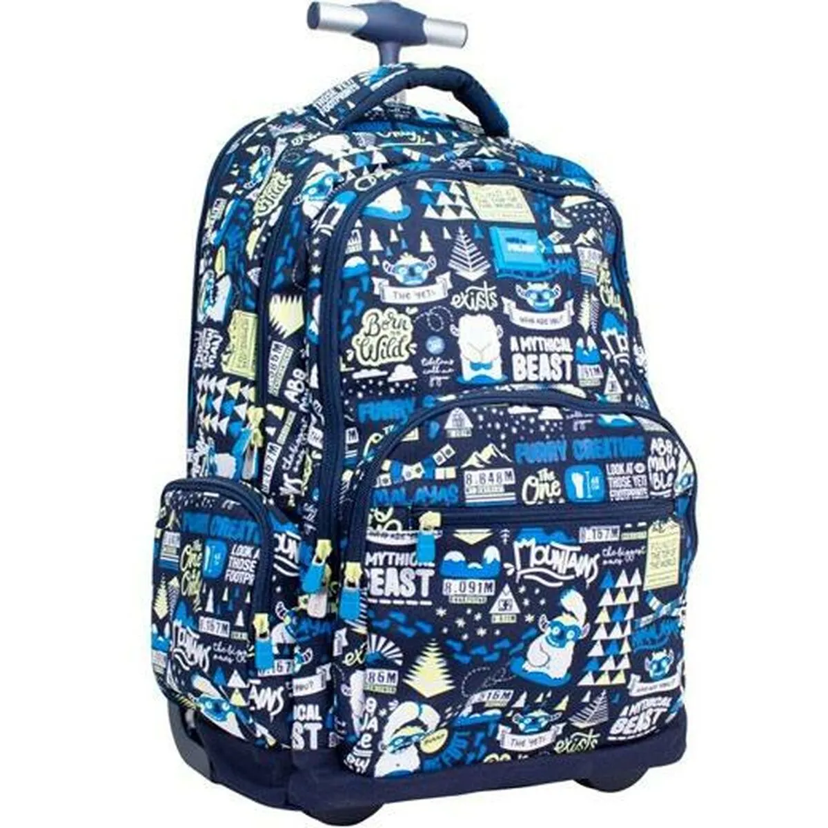 Trolley per la Scuola Milan The Yeti Blu Marino 52 x 34,5 x 23 cm