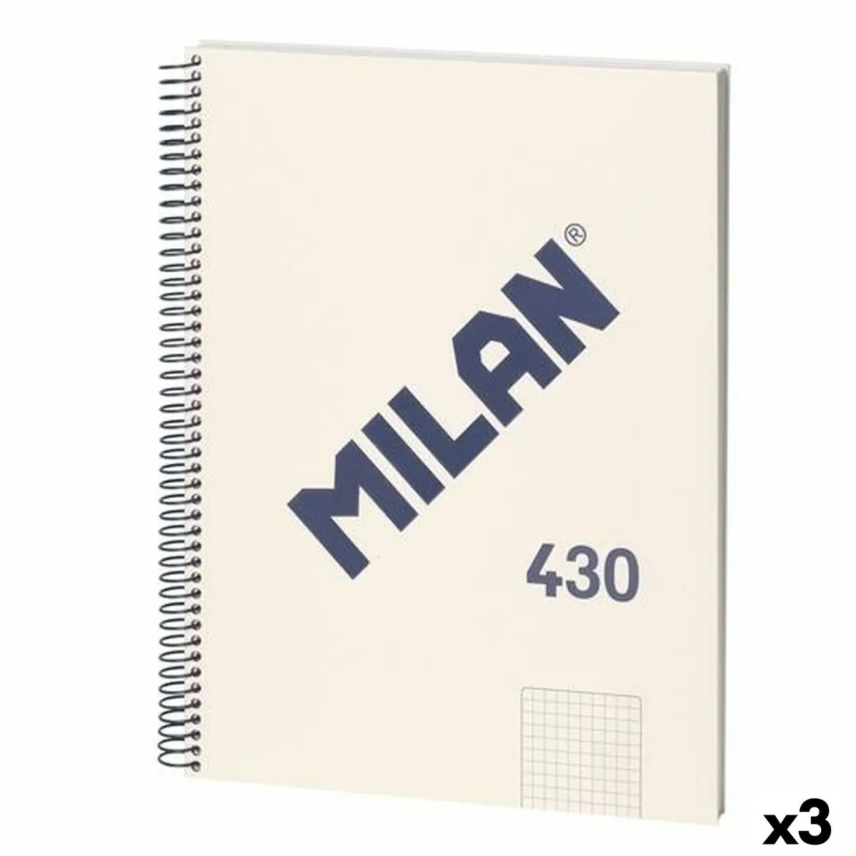 Agenda Milan 430 Beige A4 80 Pagine (3 Unità)