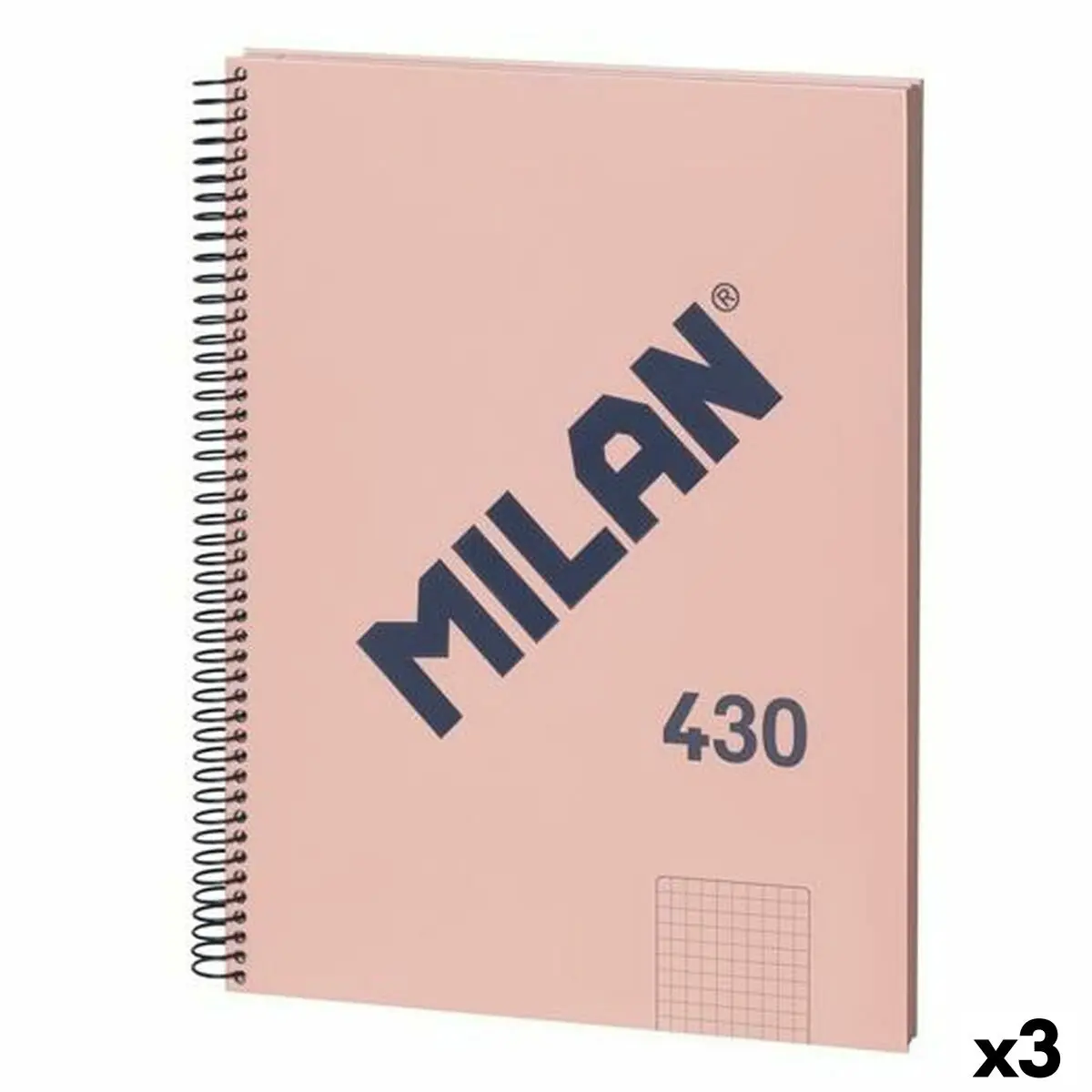 Agenda Milan 430 Rosa A4 80 Pagine (3 Unità)