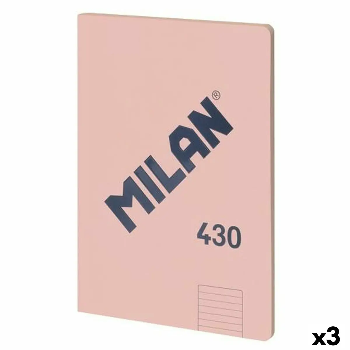 Agenda Milan 430 Rosa A4 48 Fogli 21 x 29,7 cm (3 Unità)