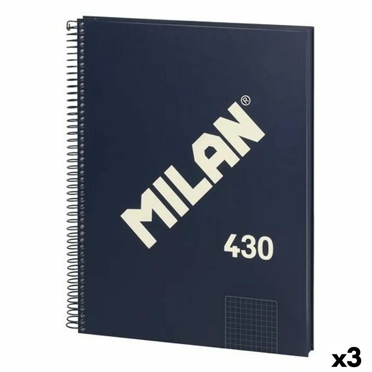 Agenda Milan 430 Azzurro A4 80 Pagine (3 Unità)