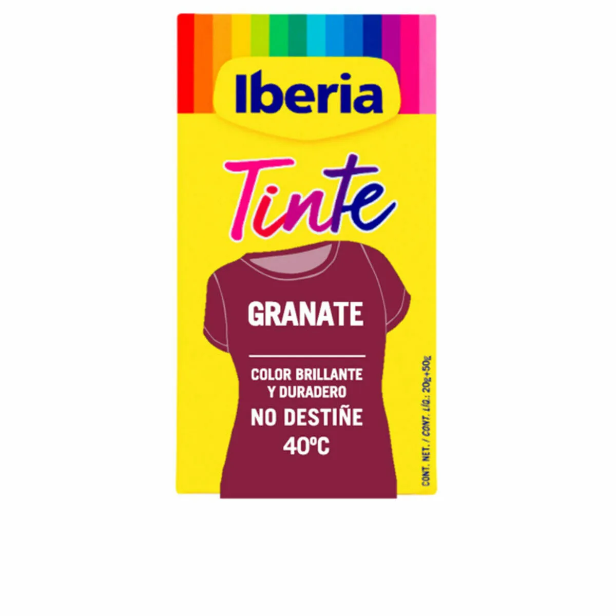 Inchiostro per Abbigliamento Tintes Iberia   Rosso Granato 70 g