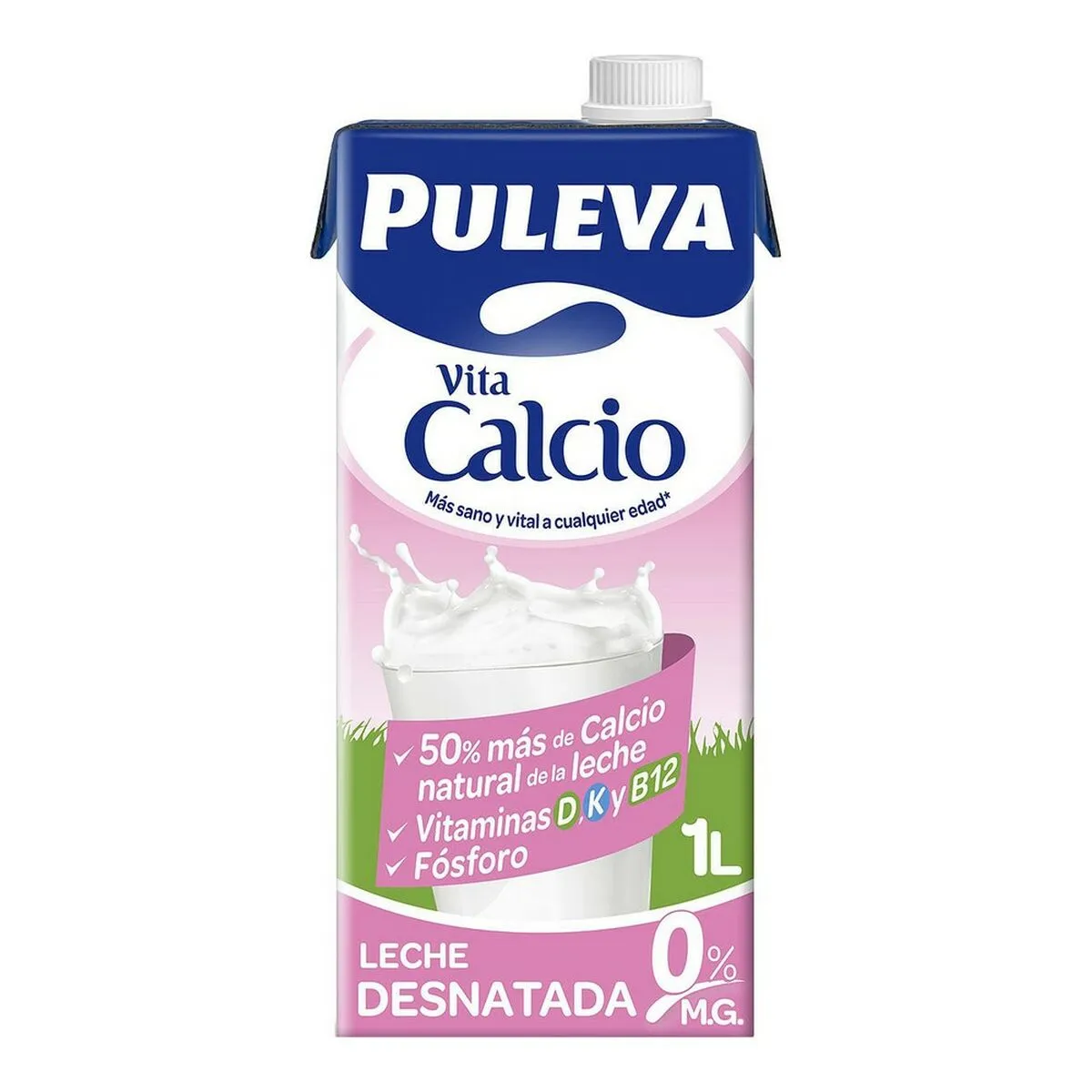 Latte scremato Puleva Calcio (1 L)