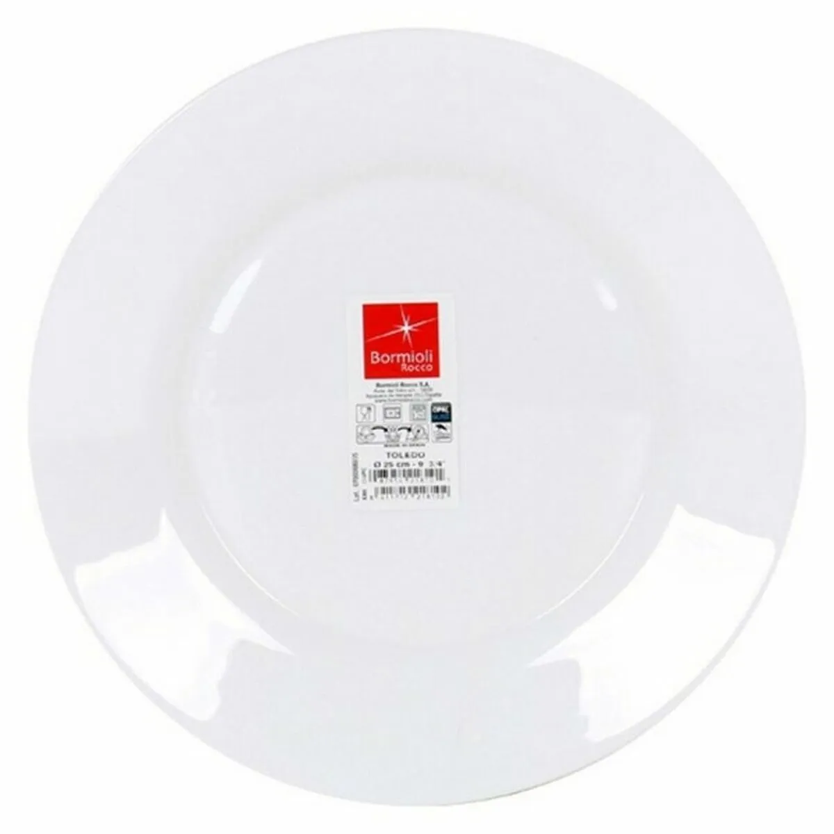 Piatto da pranzo Bormioli 105119 (ø 25 cm) (Pack 6 uds)