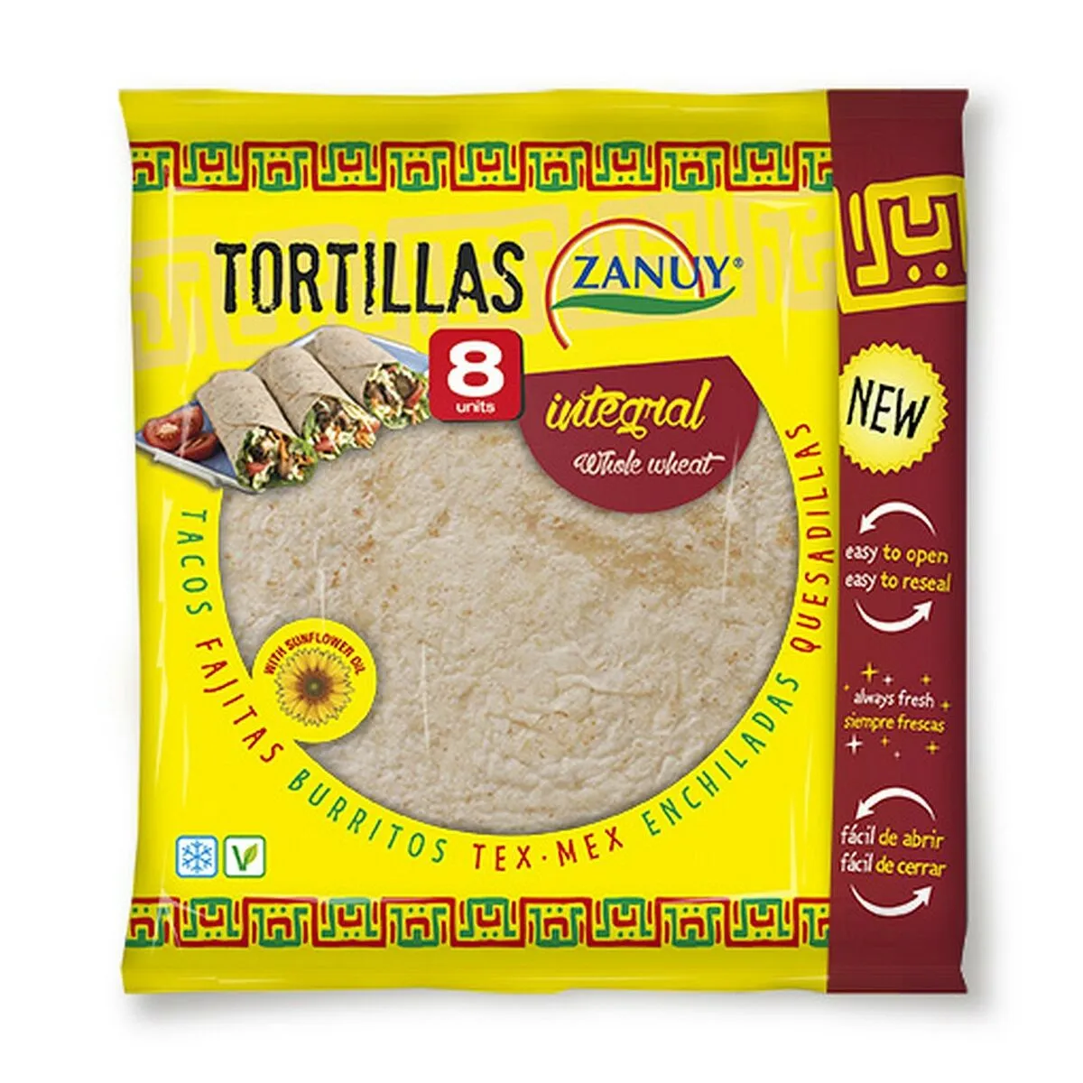 Tortillas di grano Zanuy Integrale