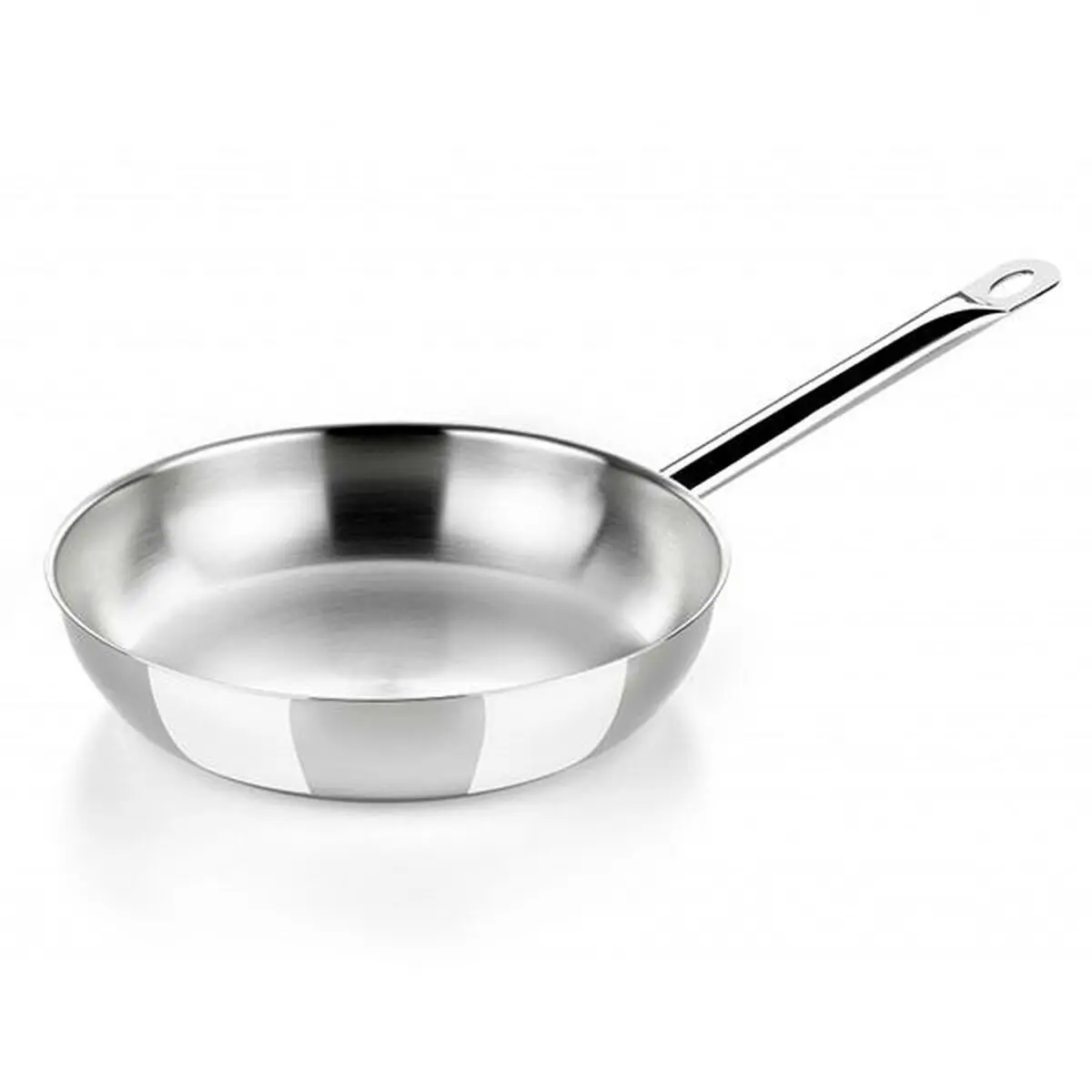 Padella Wok BRA A121613 Ø 26 cm Argentato Acciaio inossidabile