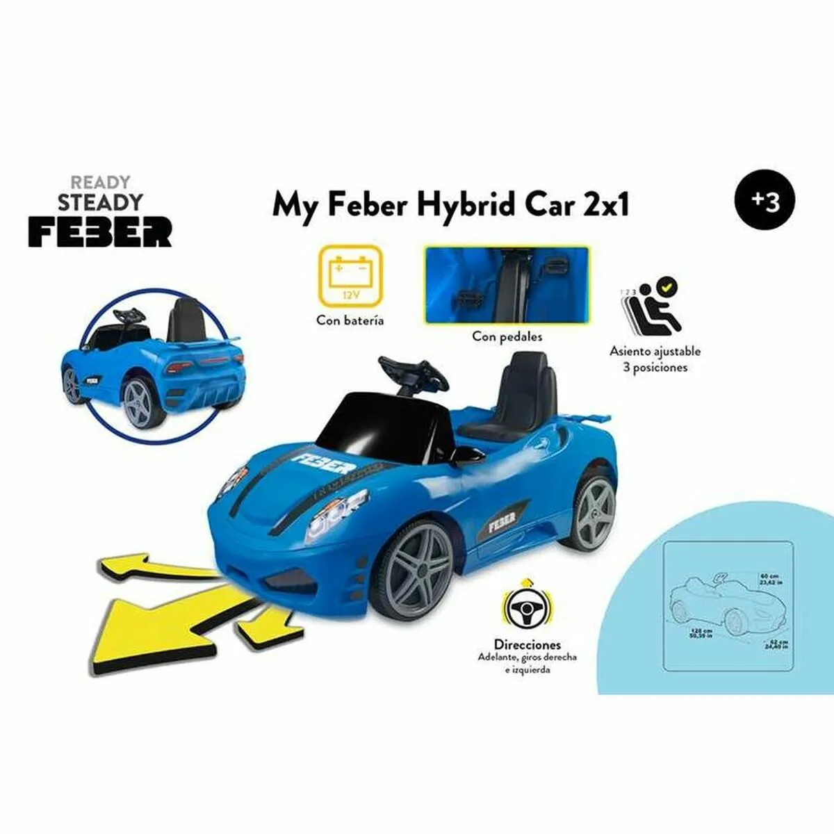 Macchina a giocattolo Feber My Feber Hybrid Batteria 12V