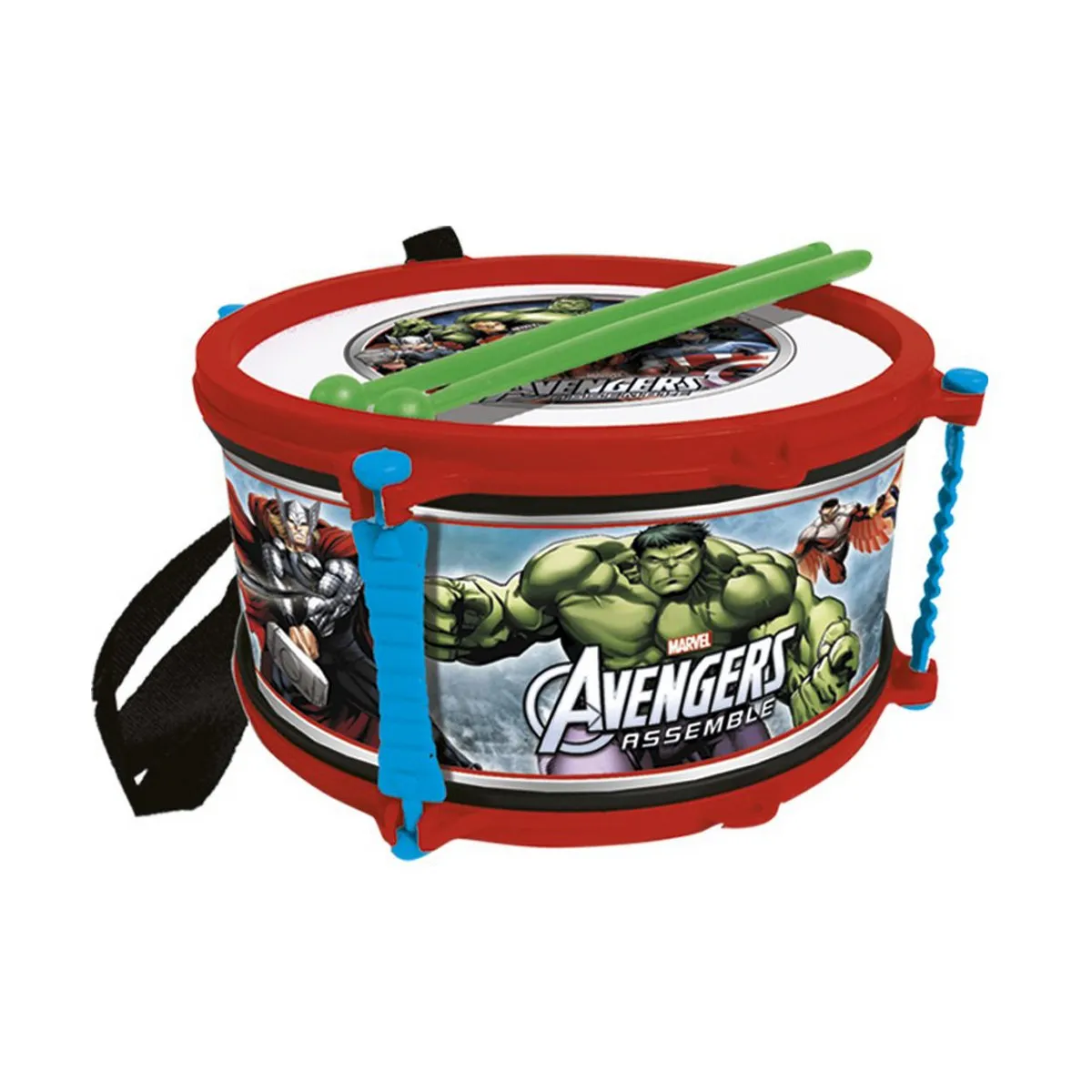 Tamburo The Avengers Azzurro Rosso Plastica