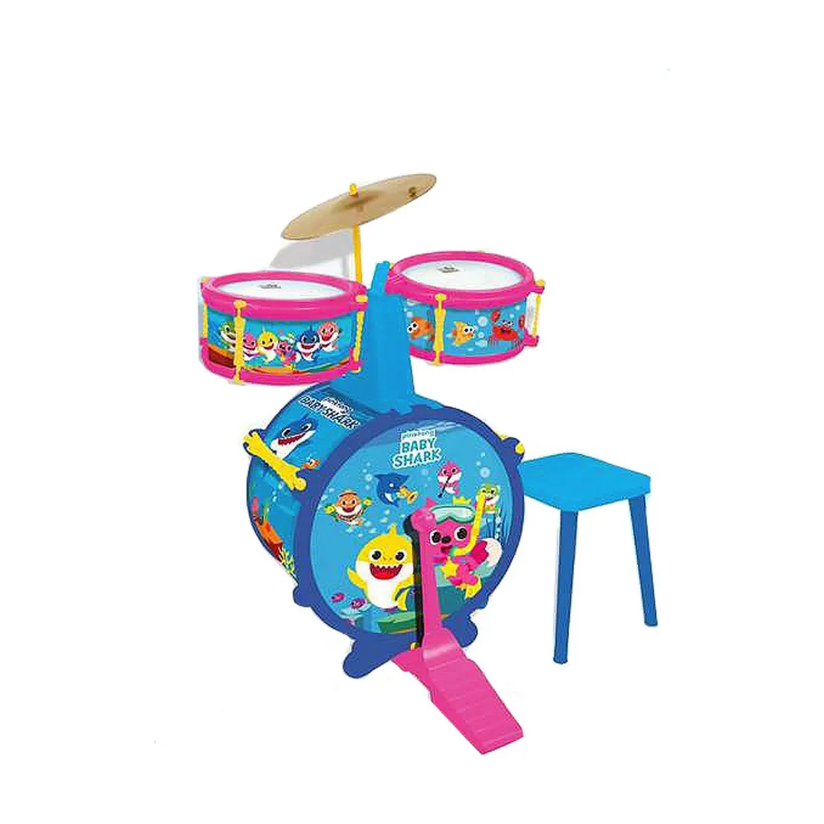 Batteria Musicale Baby Shark   Per bambini Panca