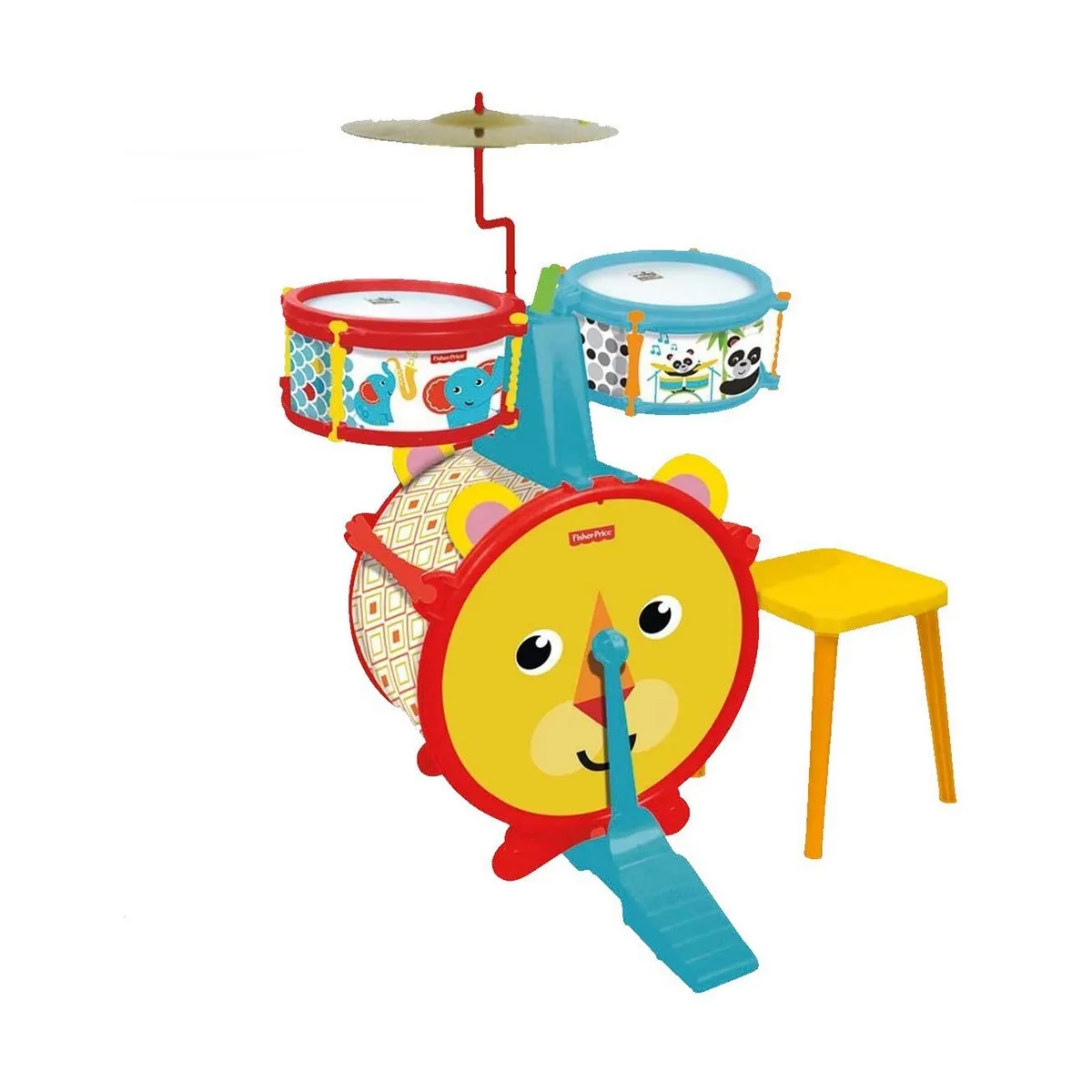 Batteria Musicale Fisher Price   animali Plastica