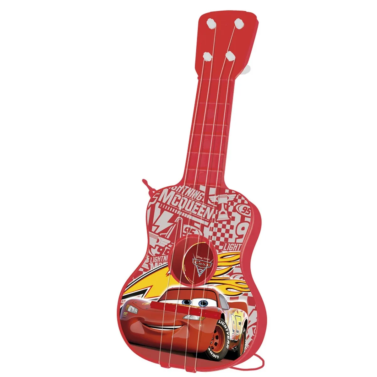 Giocattolo Musicale Cars Chitarra da Bambino Rosso