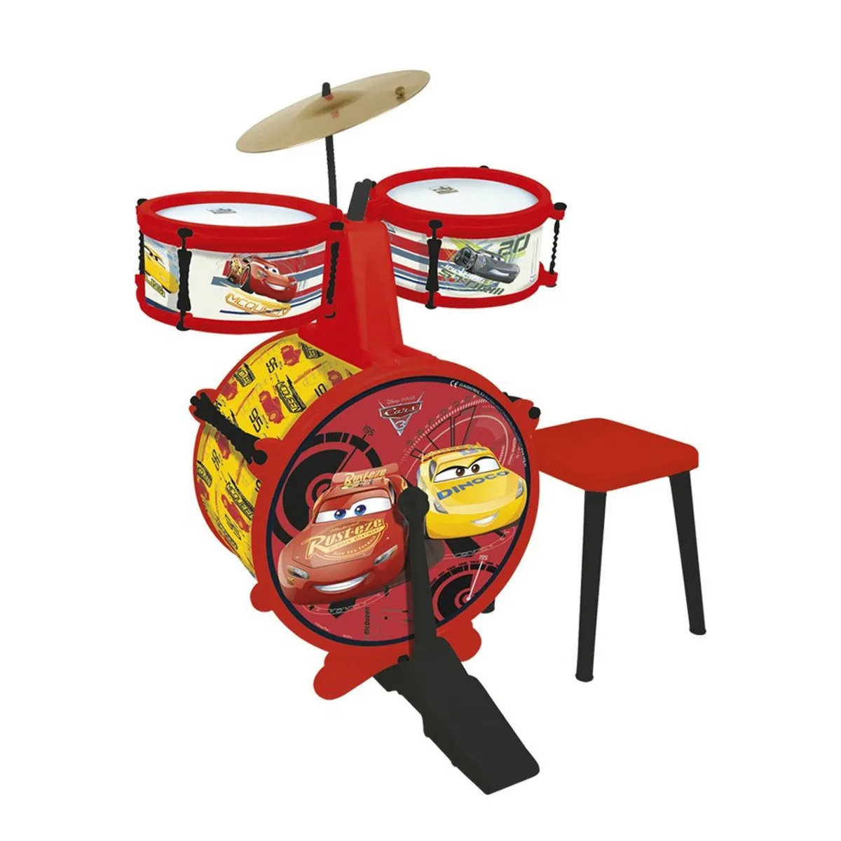 Giocattolo Musicale Cars Batteria Musicale Plastica