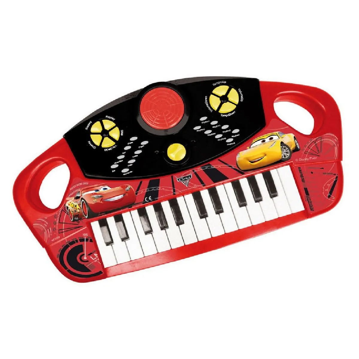 Giocattolo Musicale Cars Pianoforte Elettrico Rosso